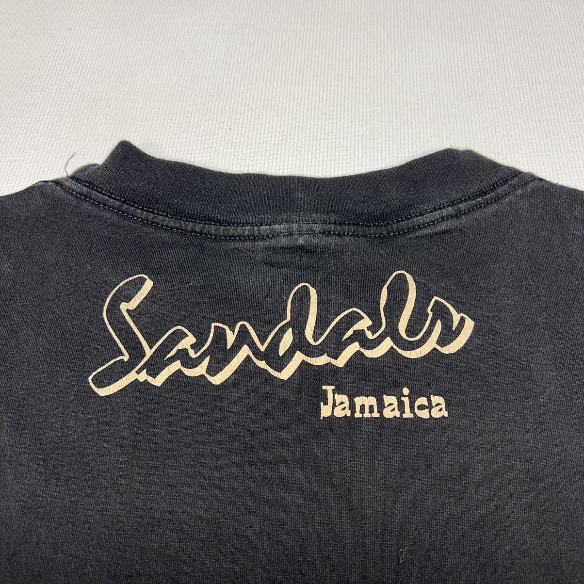Vintage Sandals Tee Shirt Black Native Spirit Faded Graphic Y2K Size US XL / EU 56 / 4 - 10 Thumbnail