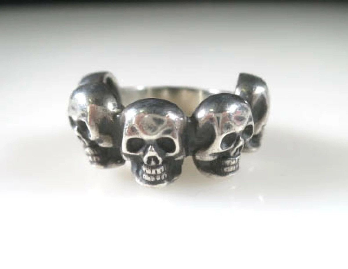 Jean Paul Gaultier US9 Vintage Jean Paul Gaultier Skull silver 925 Ring 19 Size ONE SIZE - 3 Thumbnail