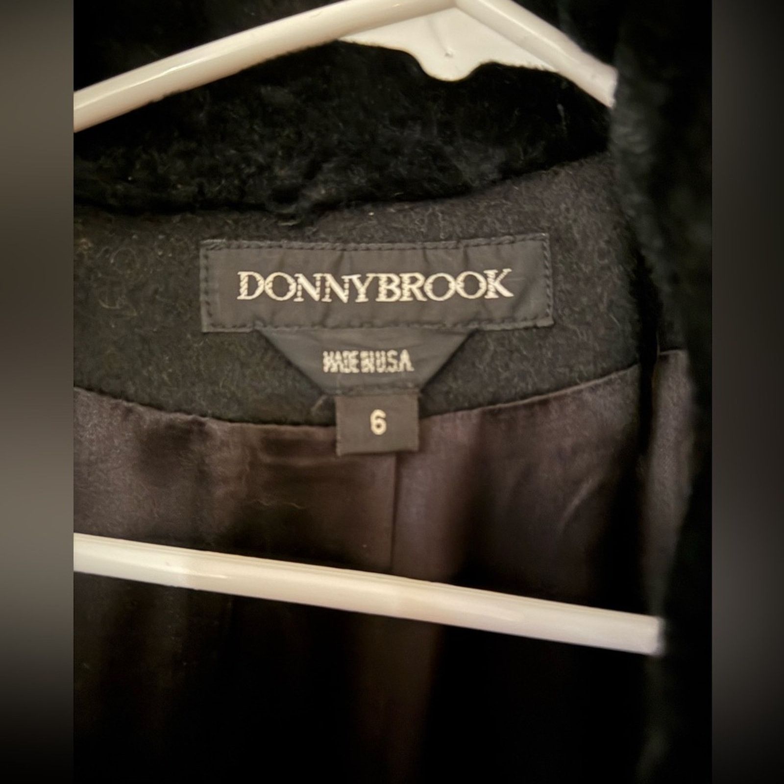 Vintage Vintage Donnybrook Black Faux Fur Trimmed Coat 6 Size M / US 6-8 / IT 42-44 - 3 Thumbnail