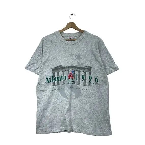 Hanes Vtg 1996 OLYMPIC GAMES ATLANTA Hanes Tee Shirt Athletic Size US M / EU 48-50 / 2 - 1 Thumbnail