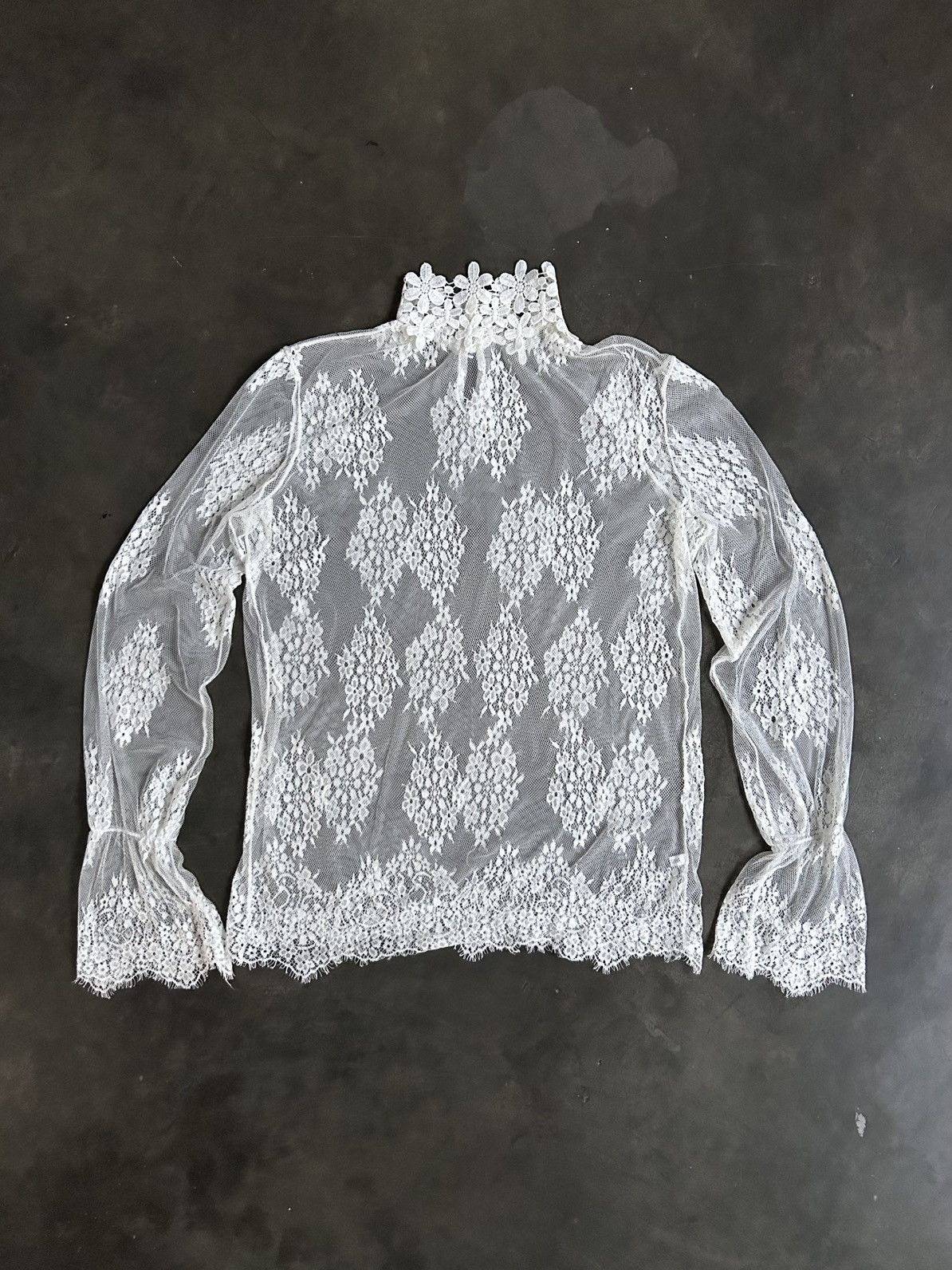 Other Avant-Garde Lace Tutrleneck Top Size M / US 6-8 / IT 42-44 - 6 Thumbnail