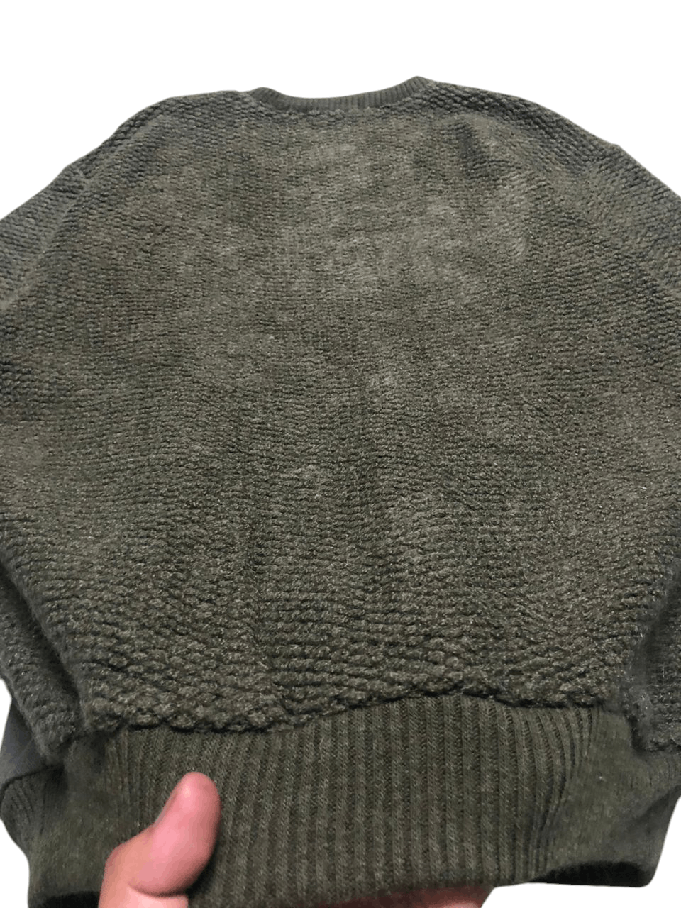 Aran Isles Knitwear × Japanese Brand × Vintage Vintage Big Way Cotton Wool Knit Crewneck Sweatshirt Rare Size US M / EU 48-50 / 2 - 9 Thumbnail