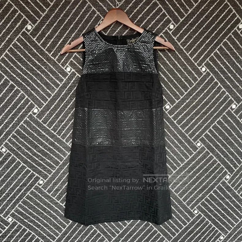 Fendi Fendi Black embossed print sequin patched dress Size XS / US 0-2 / IT 36-38 - 1 Thumbnail