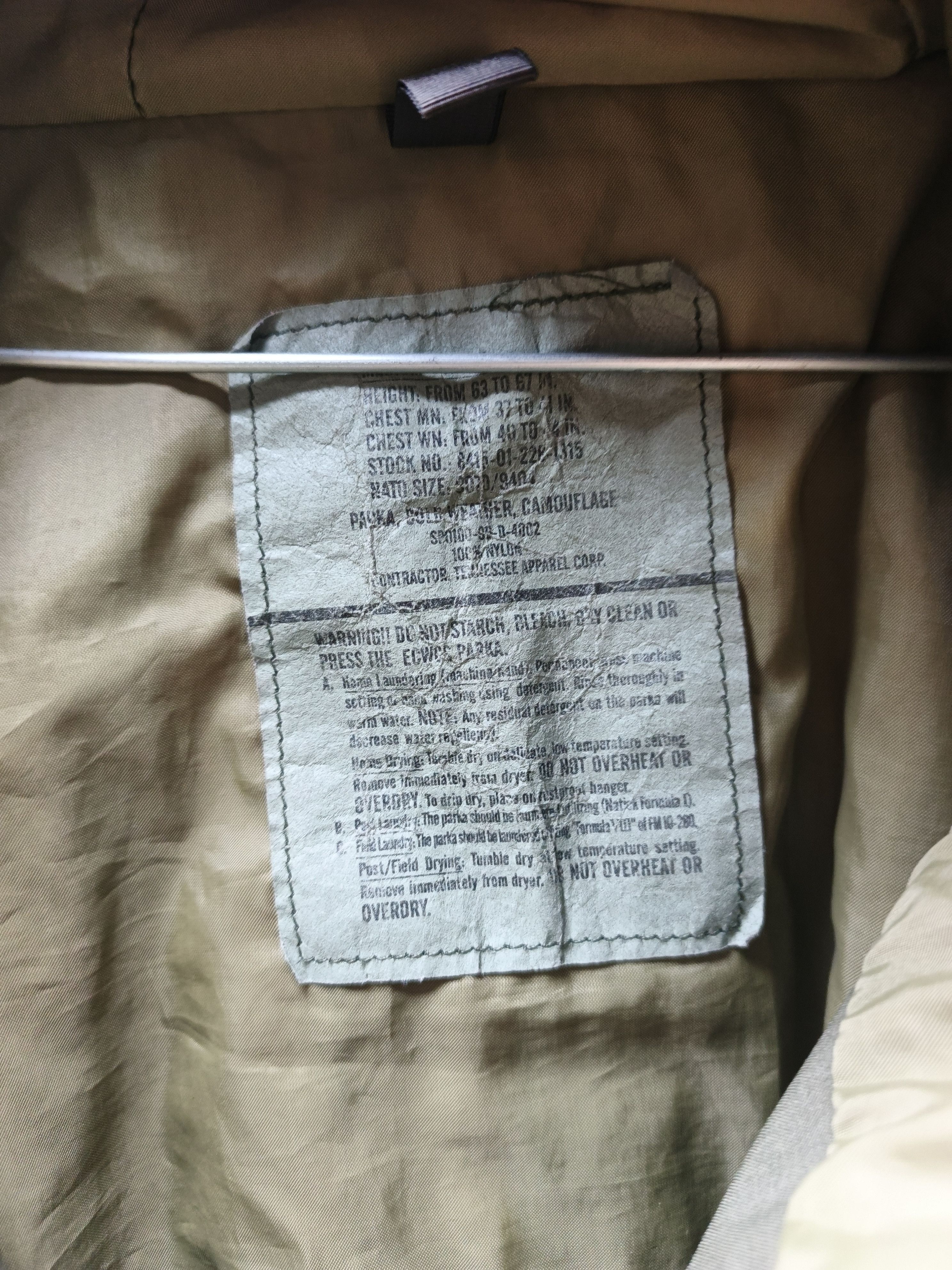Vintage Millitary jacket ECWCS Tennessee aprl Size US L / EU 52-54 / 3 - 7 Thumbnail