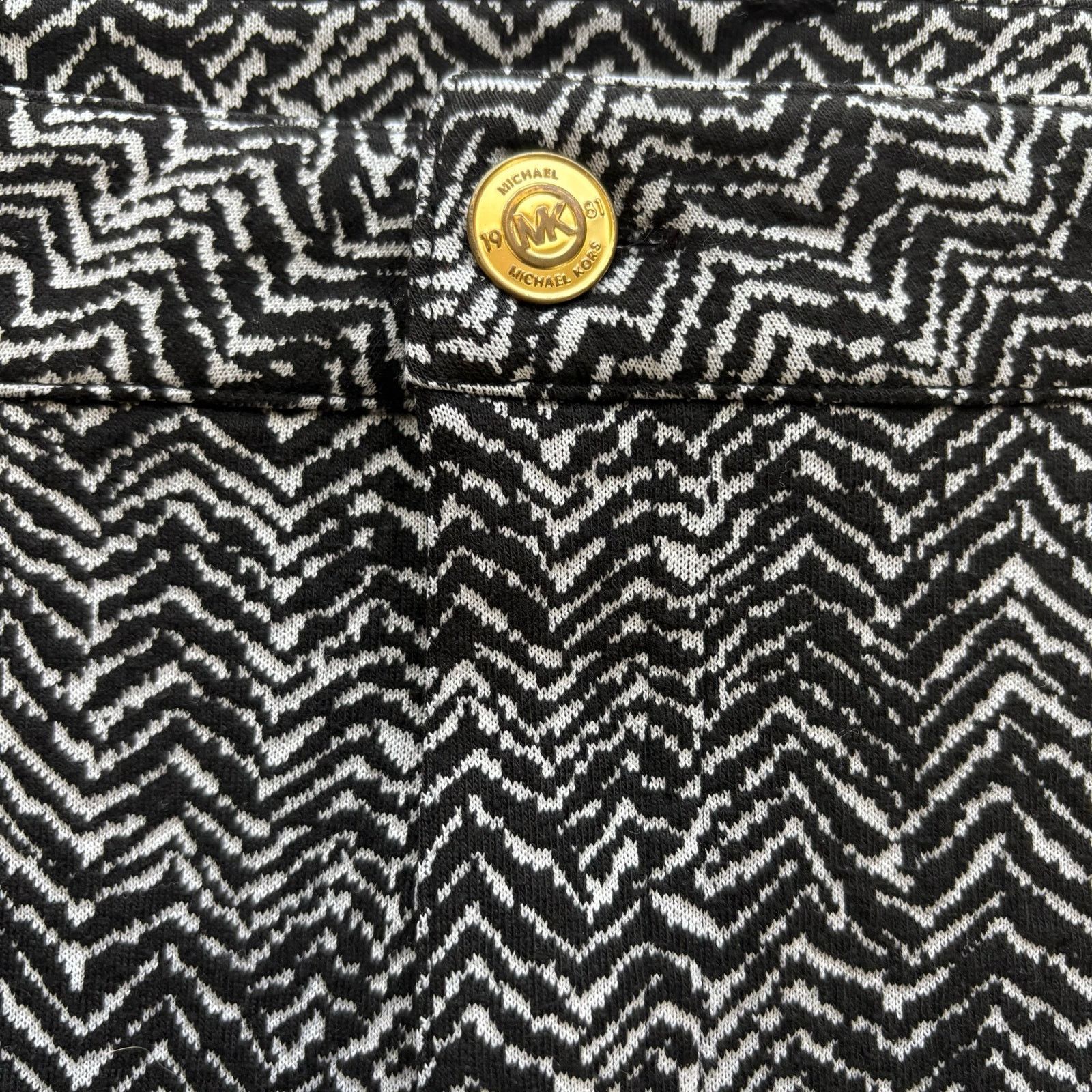 Other Michael Michael Kors Black and White Zig Zag Pants Size 14 Size 36" / US 14 / IT 50 - 7 Thumbnail
