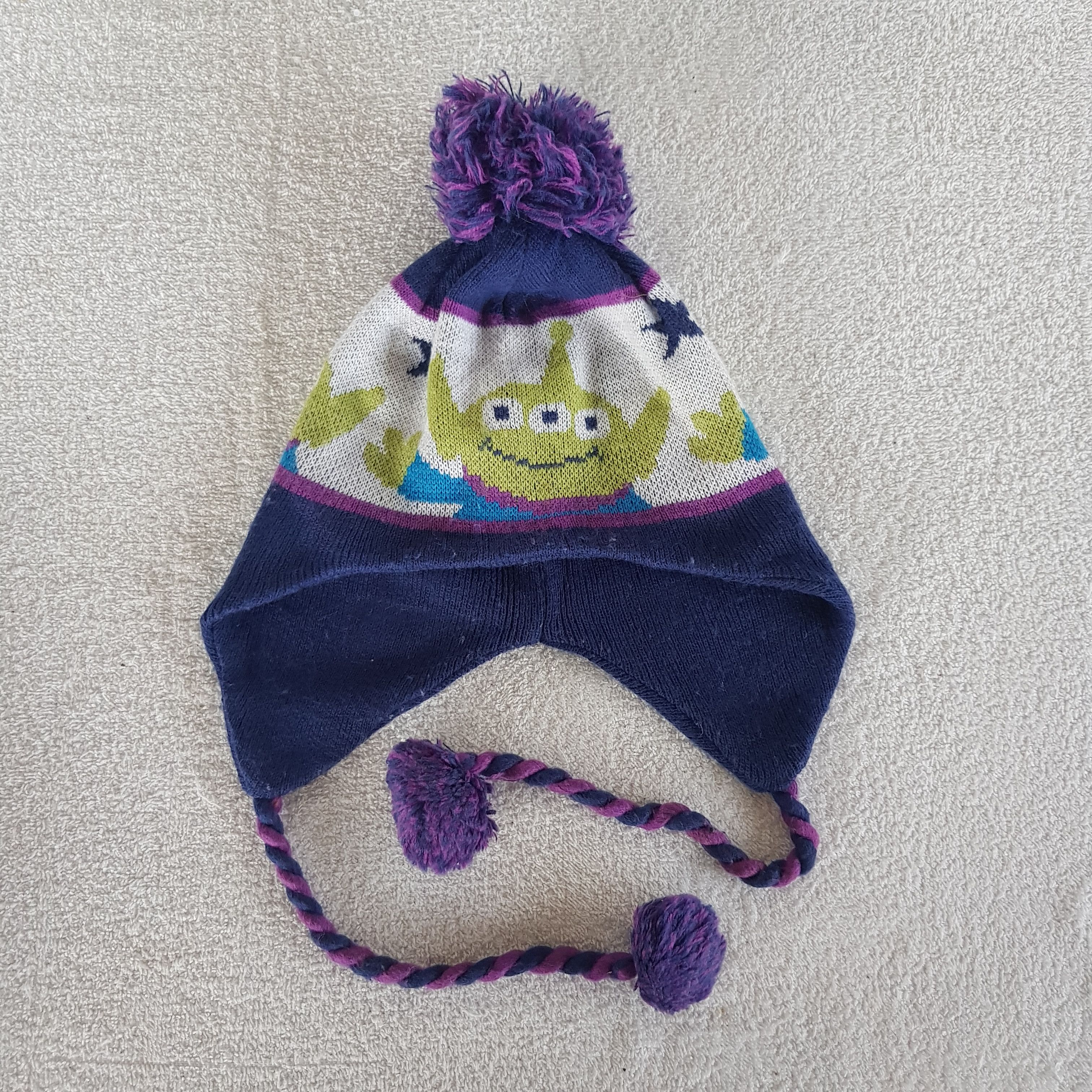 Disney Vintage Earflap Beanie Disney Cartoon Pixar Snow Caps Hats. Size ONE SIZE - 6 Thumbnail