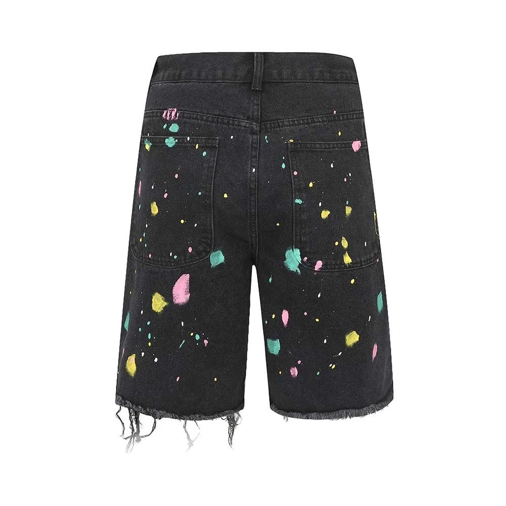 Designer × Japanese Brand Graffiti style denim shorts baggy in vibe style cargo y2k Size US 32 / EU 48 - 5 Thumbnail