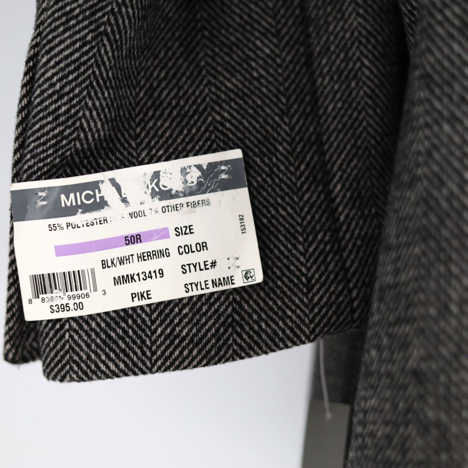 Michael Kors Michael Kors Men's Herringbone Pike Classic-Fit Overcoat 50R Size US XXL / EU 58 / 5 - 8 Thumbnail