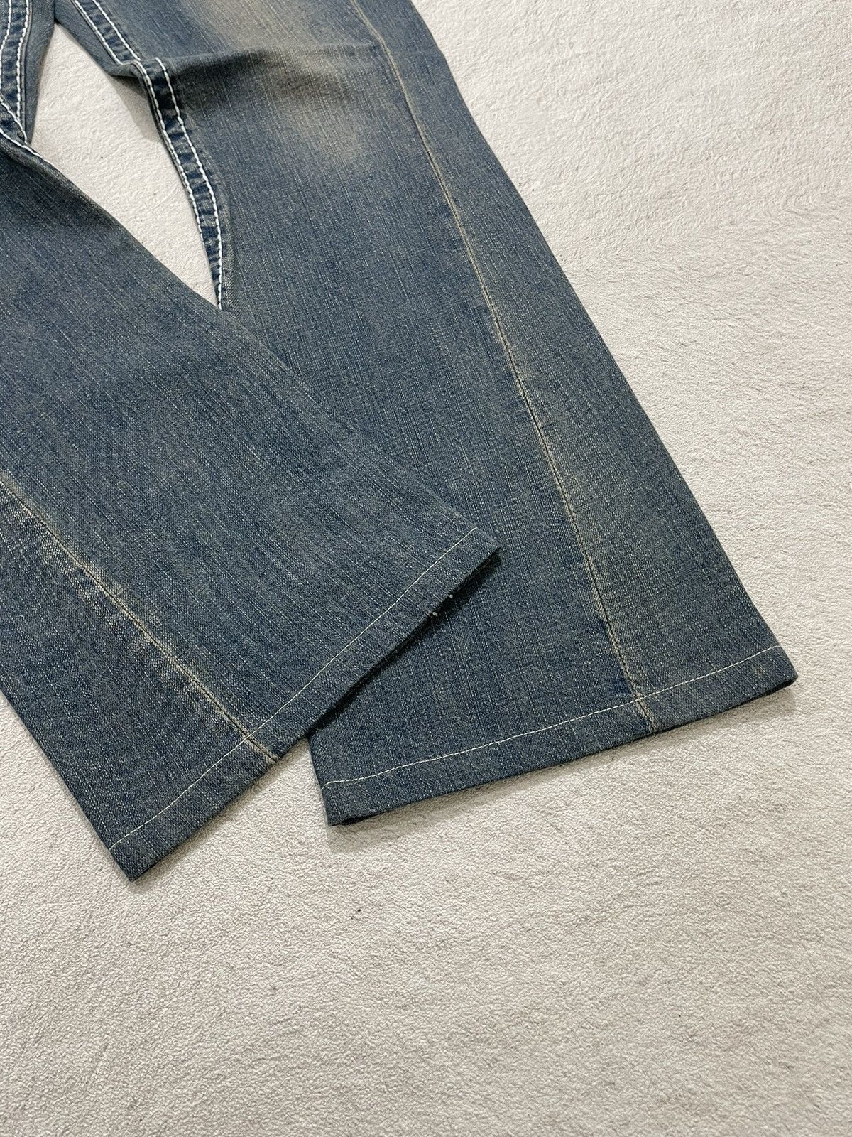 If Six Was Nine 2000s Amerigo Vespucci Faded Denim Size US 30 / EU 46 - 5 Thumbnail