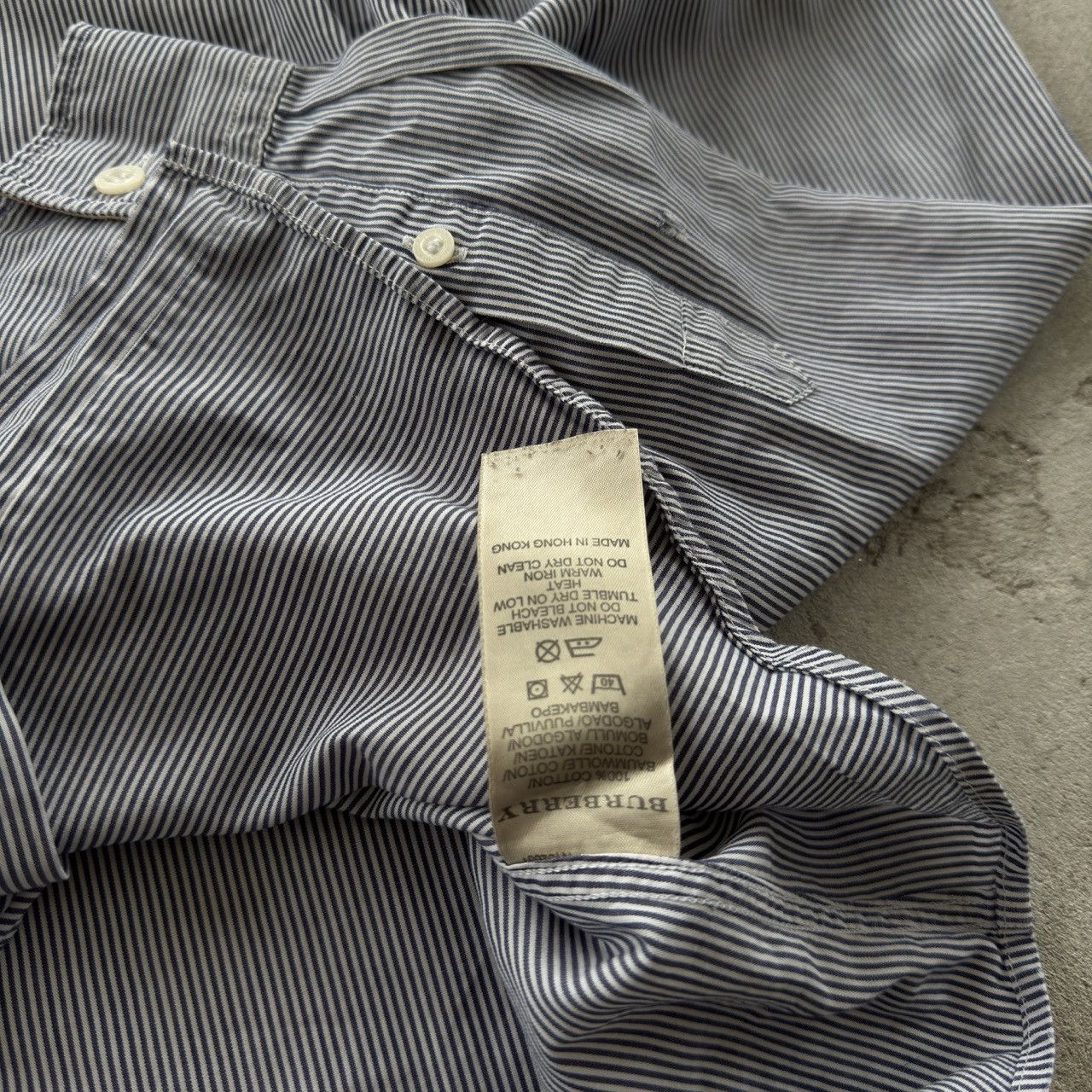 Burberry Vintage 90s Burberry Striped Button Ups Shirt Size US M / EU 48-50 / 2 - 7 Thumbnail