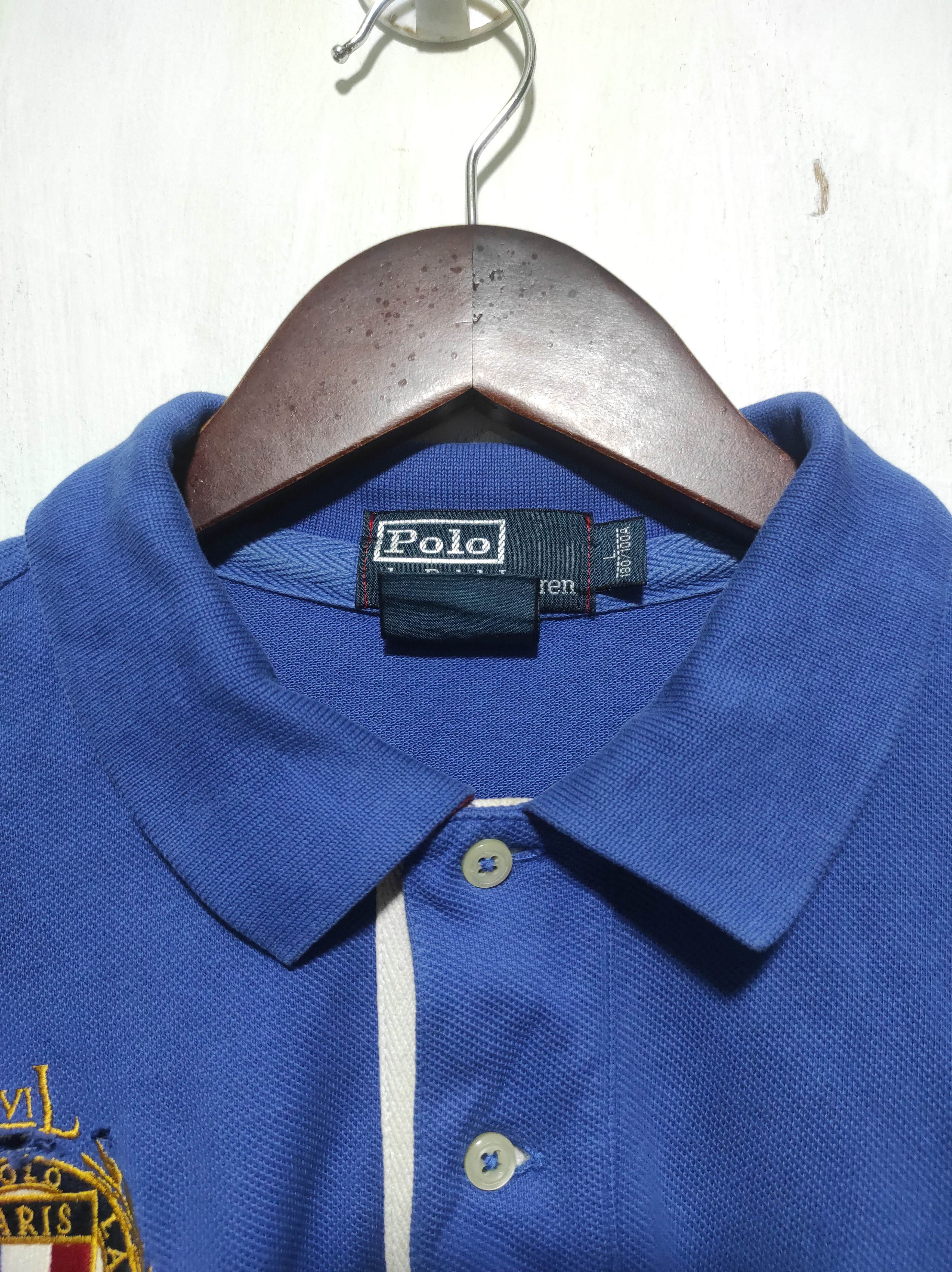 Polo Ralph Lauren Polo Ralph Lauren Paris Polo Shirt Size US L / EU 52-54 / 3 - 11 Thumbnail