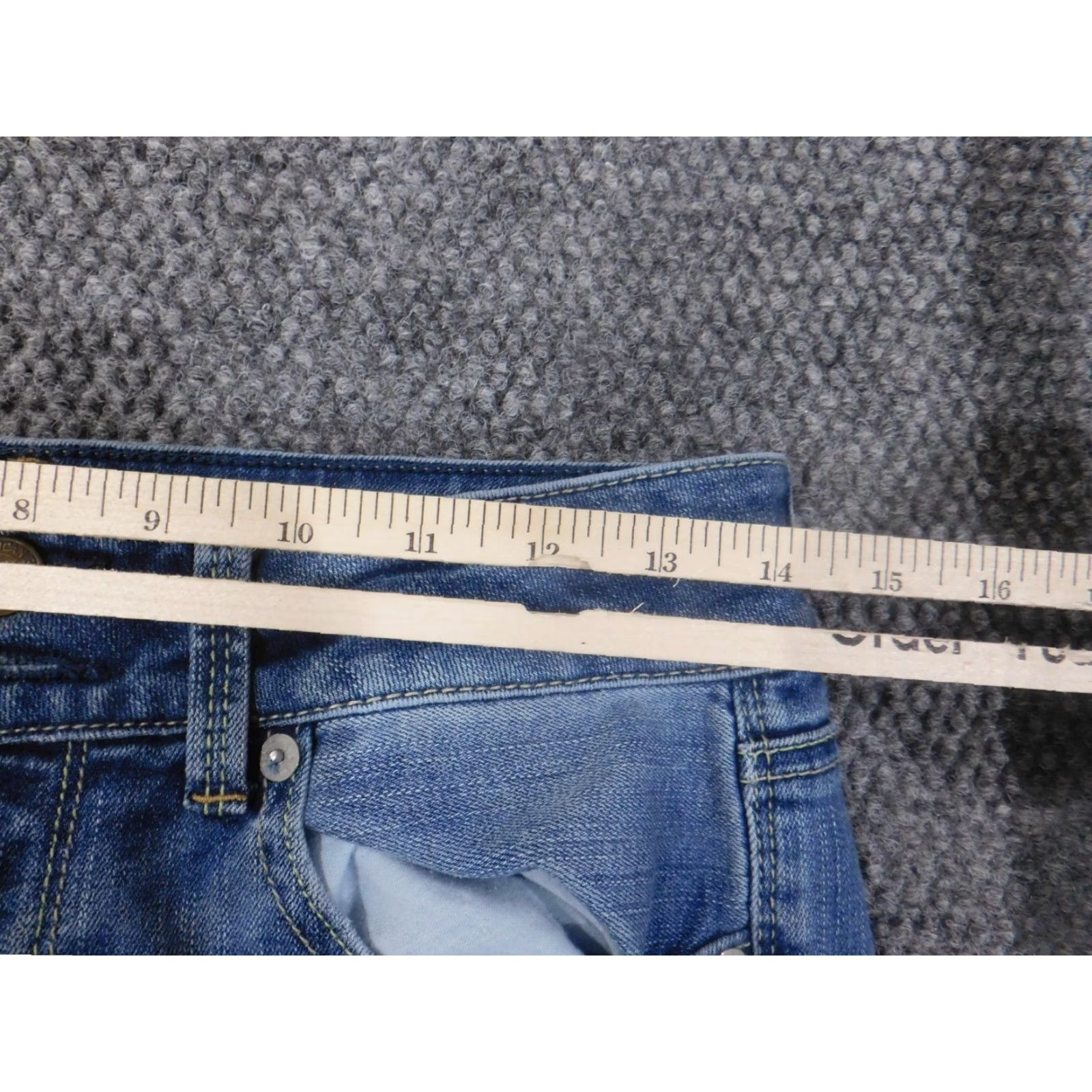 American Eagle Outfitters American Eagle Outfitters Jeans Womens 4 Cropped Denim Stretch Zipper Retro 28in Waist 24in Inseam Blue Size 28" / US 6 / IT 42 - 6 Thumbnail
