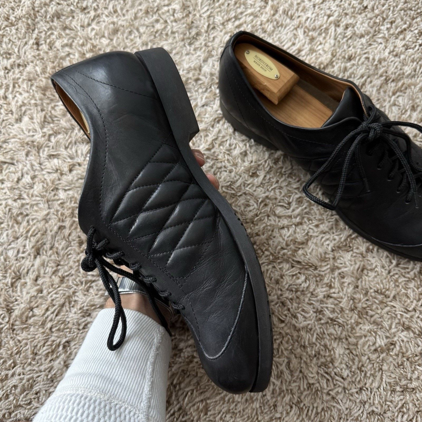 Dries Van Noten RARE Dries Van Noten Quilted Black Leather Dress Shoes 11.5 Size US 11.5 / EU 44-45 - 9 Thumbnail