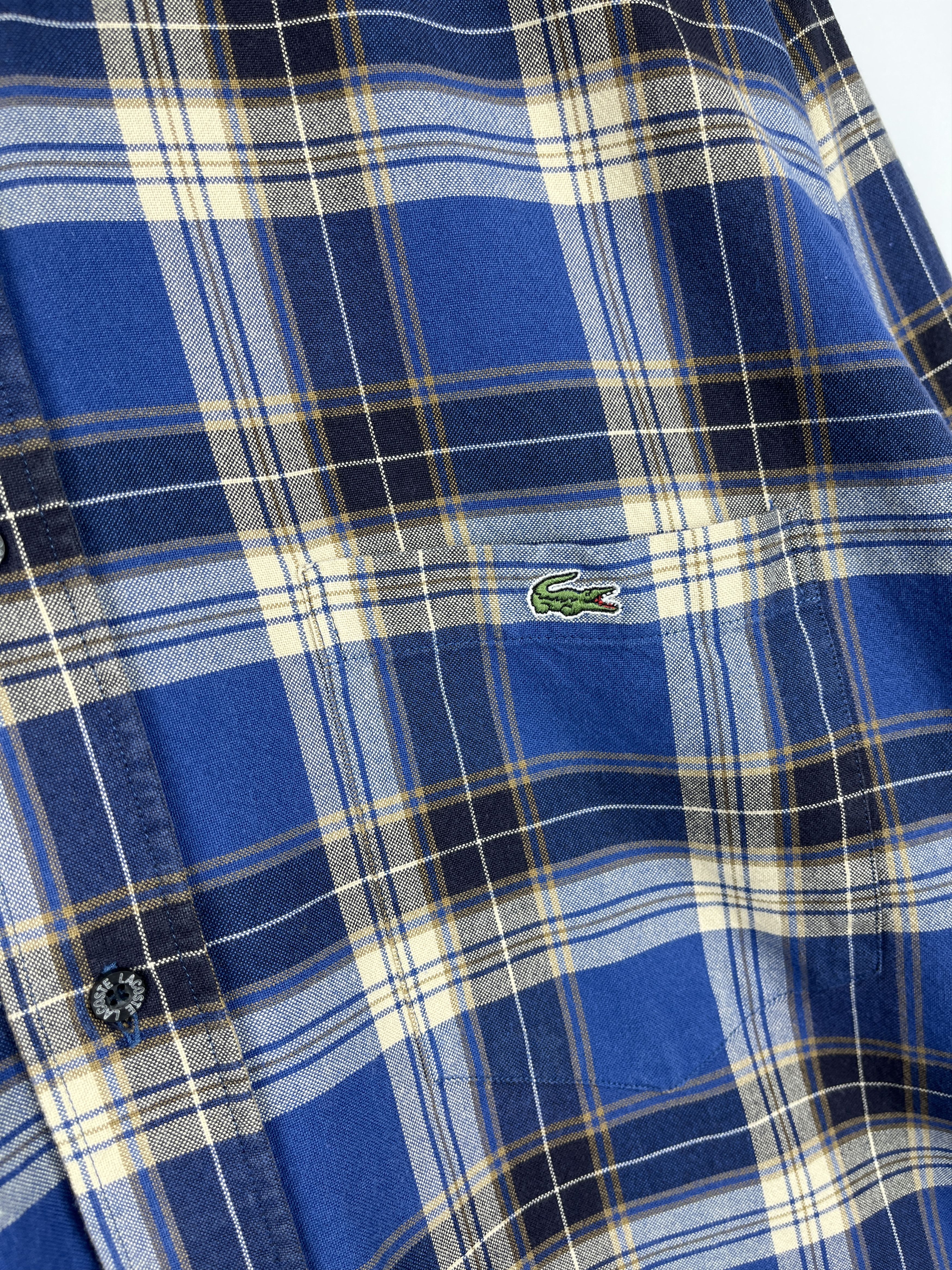 Lacoste 90's Lacoste Vintage Long Sleeve Check Shirt fits to L-XL Size US L / EU 52-54 / 3 - 5 Thumbnail