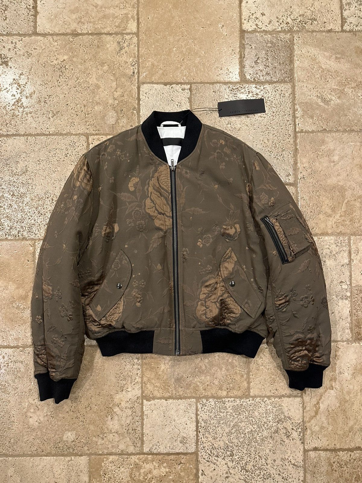 Haider Ackermann Haider Ackermann Raquel FW16 Floral Embroidery Bomber Jacket Size US XL / EU 56 / 4 - 8 Thumbnail