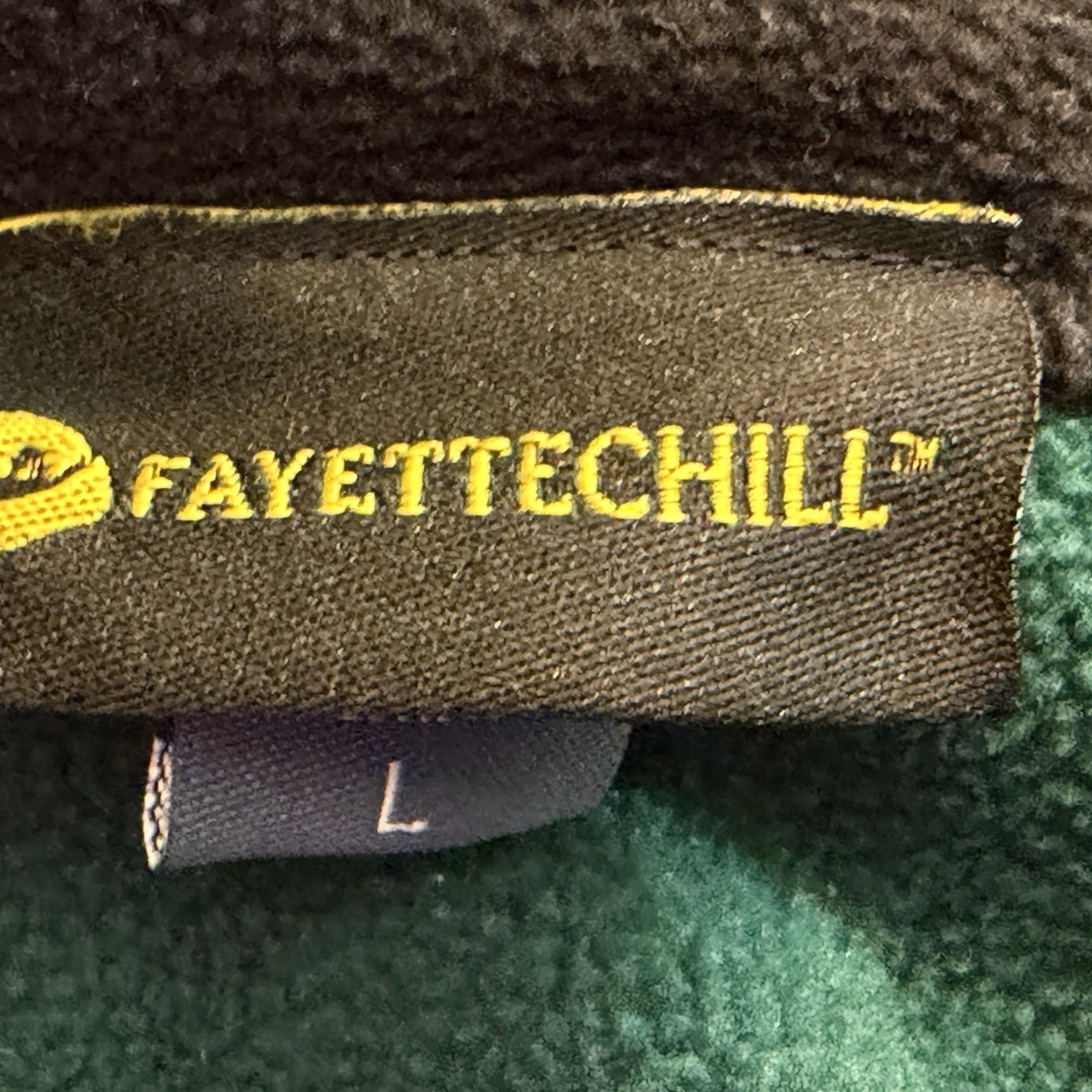 Vintage Fayettechill Sweatshirt Mens Large Green 1/4 Zip Fleece Pockets Trim Size US L / EU 52-54 / 3 - 6 Thumbnail