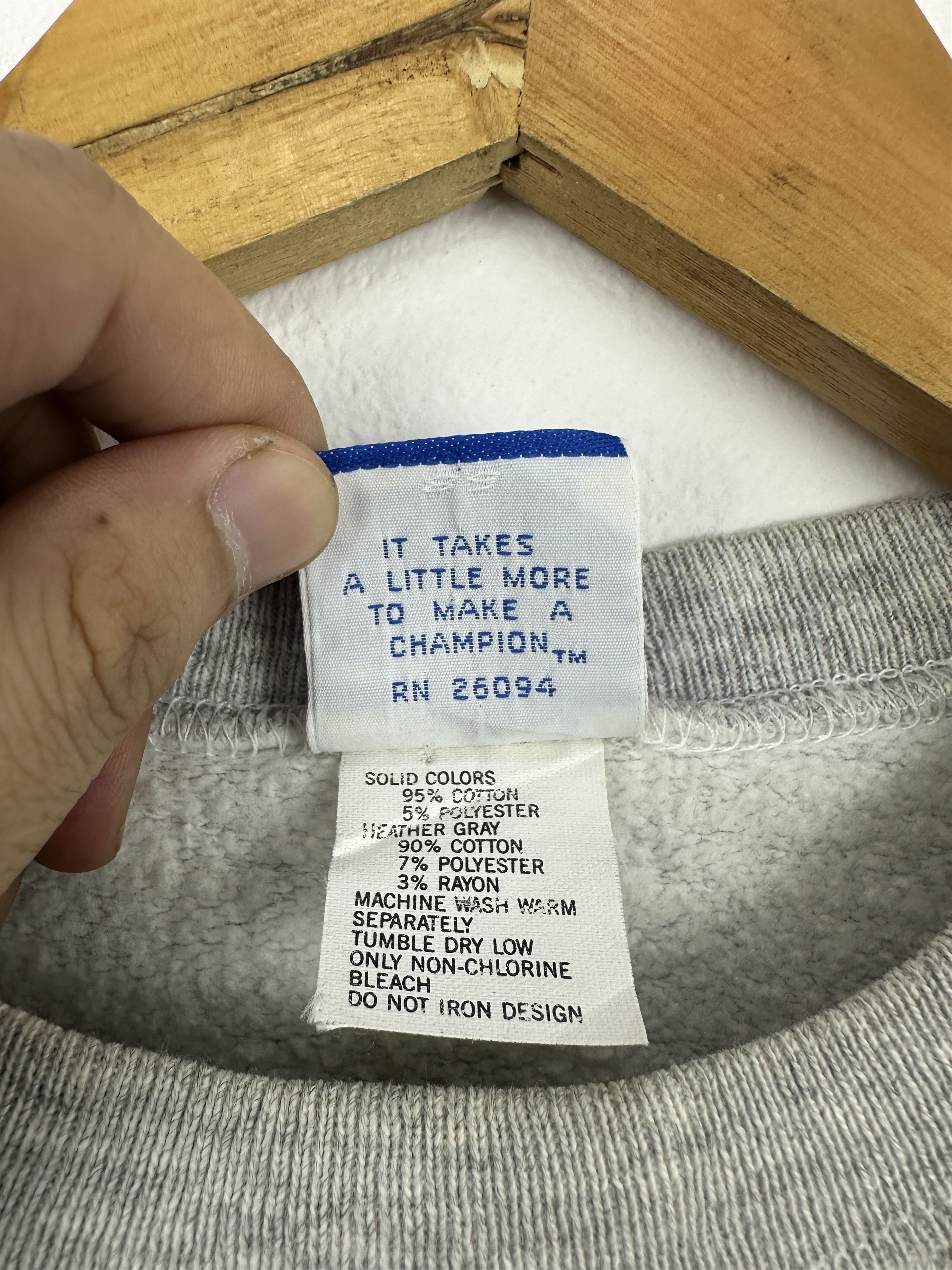 Champion Vintage 90s Champion Made in USA Grey Crewneck BP0018 Size US L / EU 52-54 / 3 - 6 Thumbnail