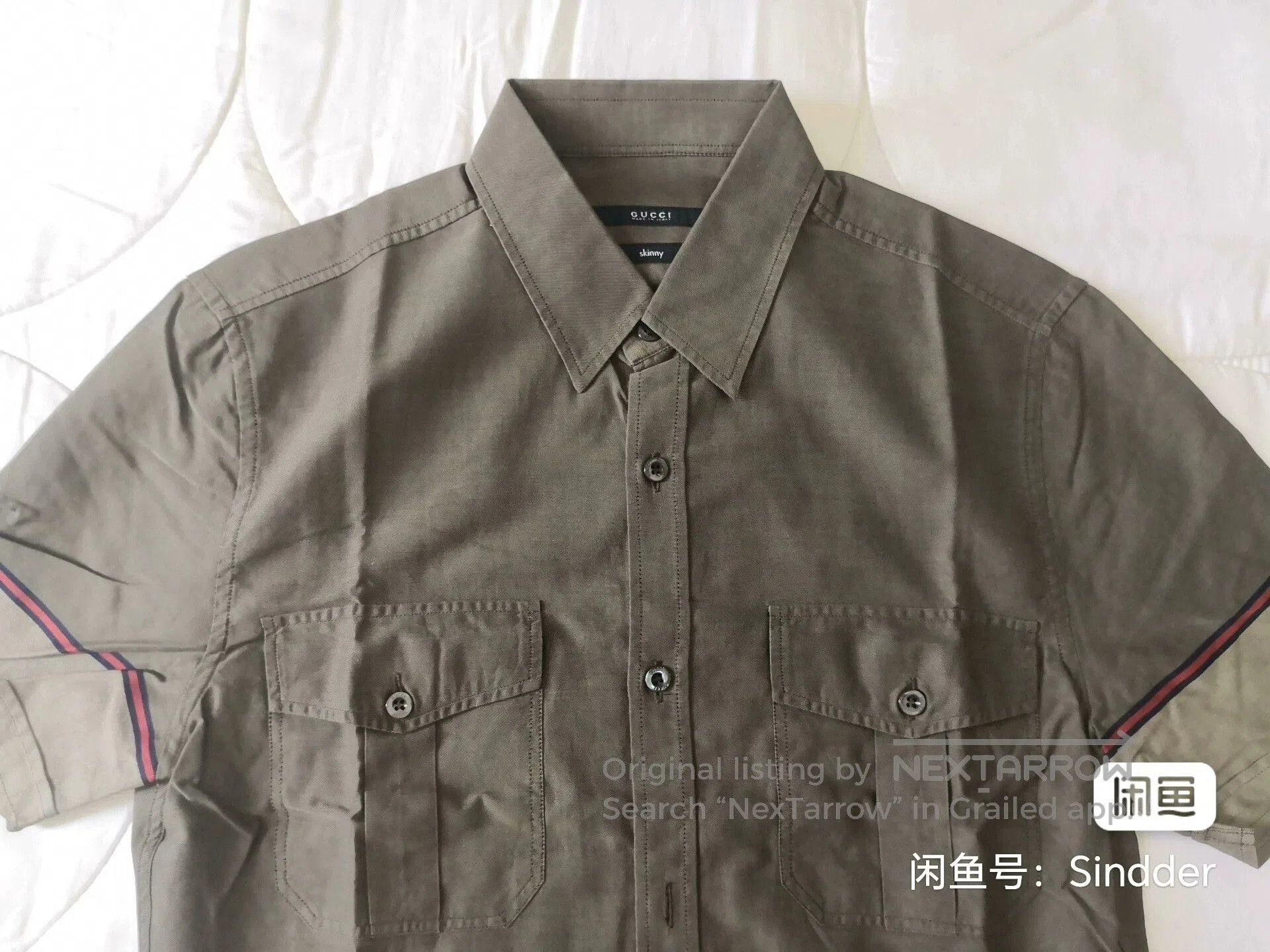 Gucci Gucci Men's Short Sleeve Shirt. Size US S / EU 44-46 / 1 - 2 Thumbnail