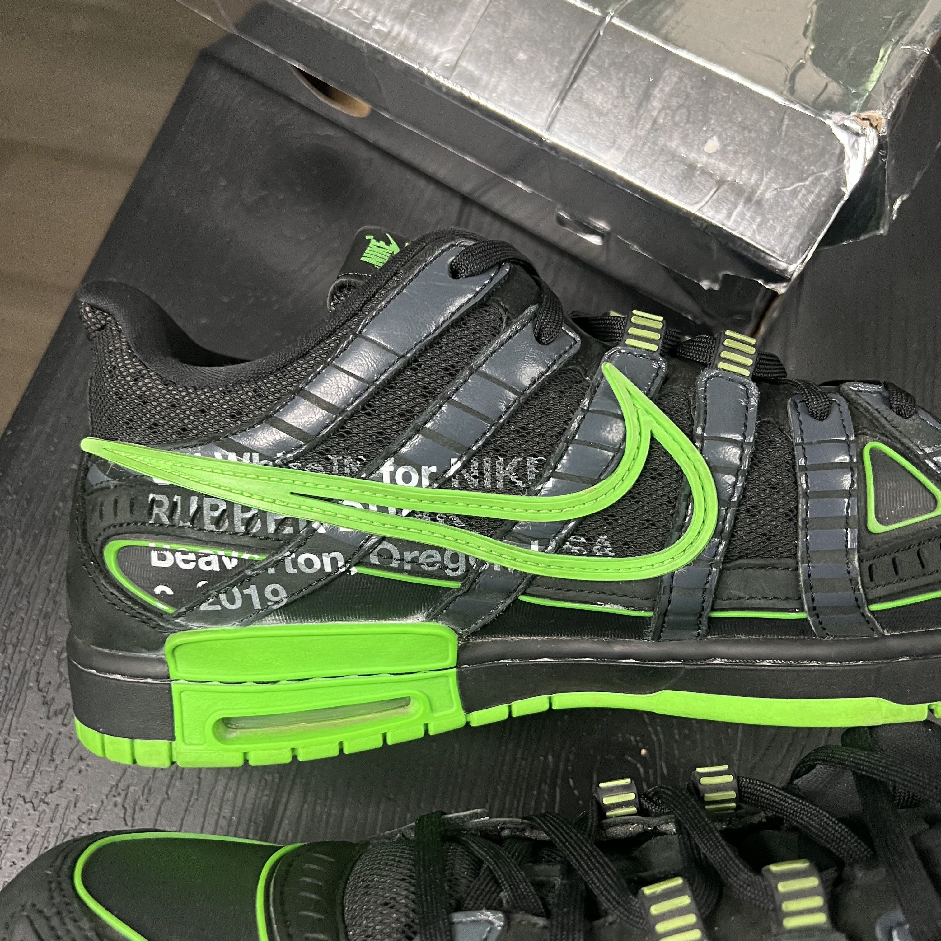 Nike × Off-White Nike Air Rubber Dunk Off-White Green Strike (2020) Size US 15 / EU 48 - 8 Thumbnail