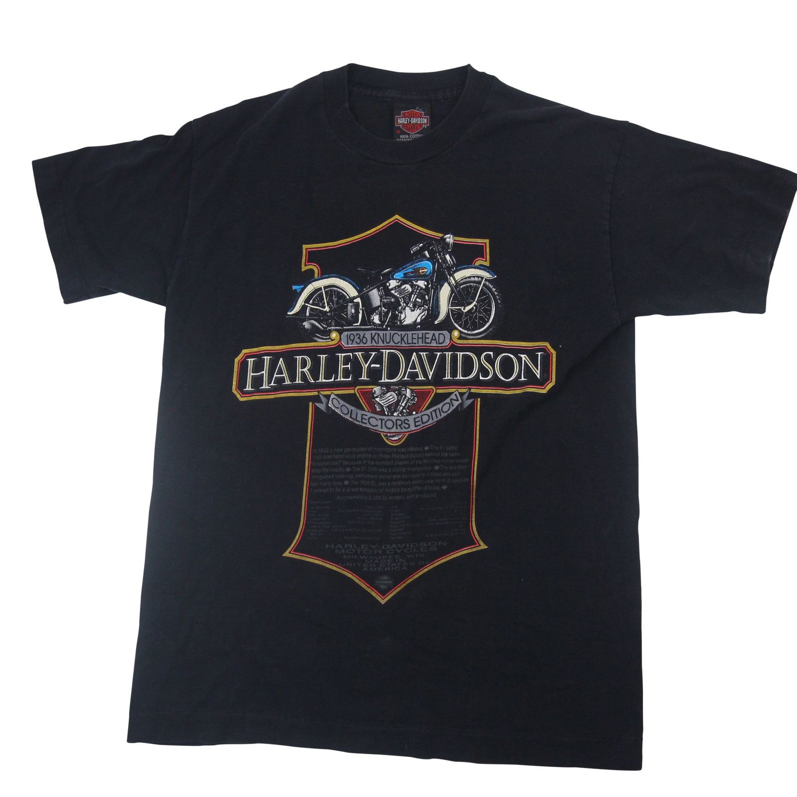 Harley Davidson × Vintage Vintage Harley Davidson 1936 Knucklehead Limited Edition T Size US M / EU 48-50 / 2 - 1 Thumbnail