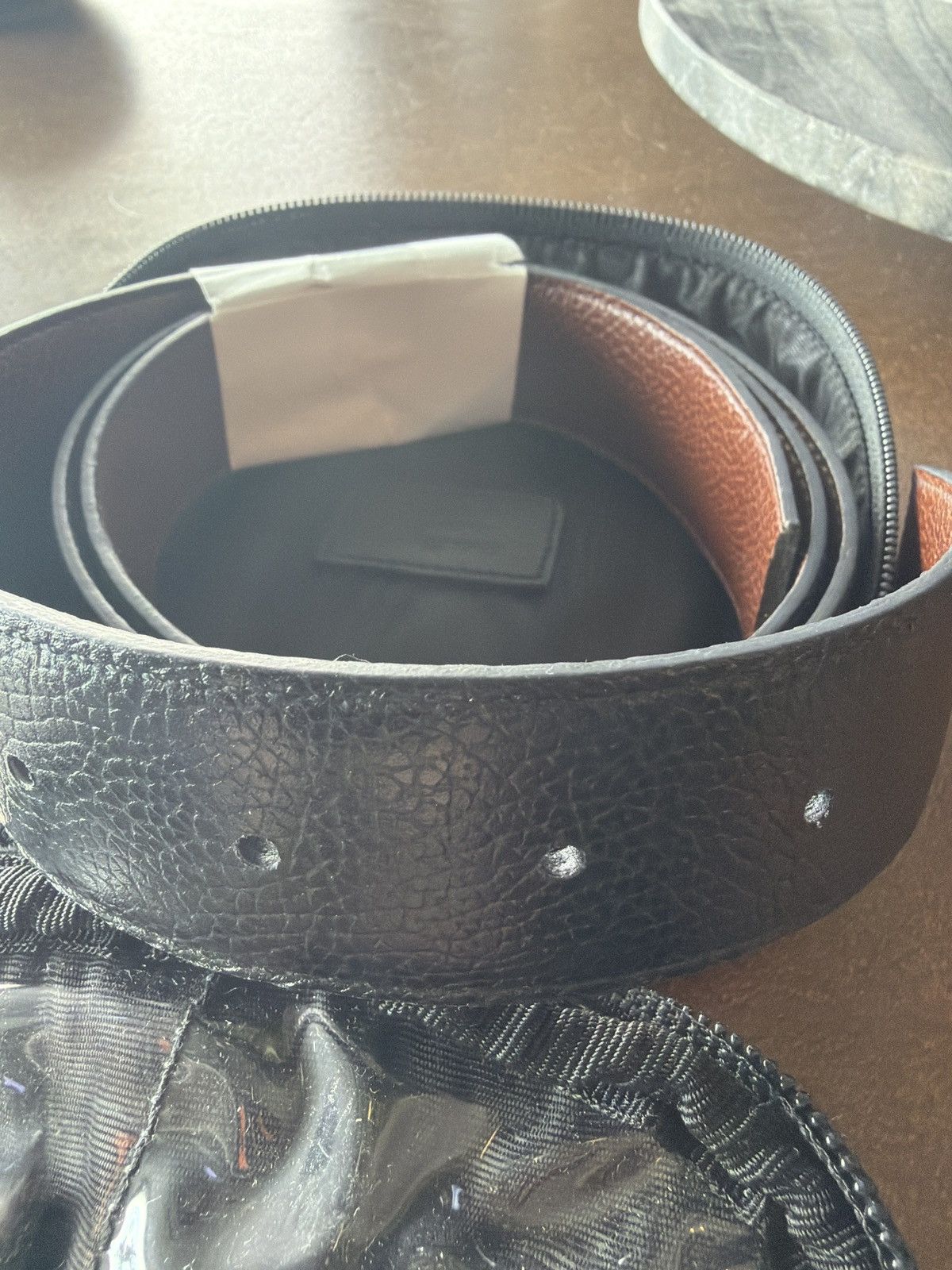 Salvatore Ferragamo Reversible black/brown w/ 2 buckles & carrying case Size ONE SIZE - 4 Thumbnail