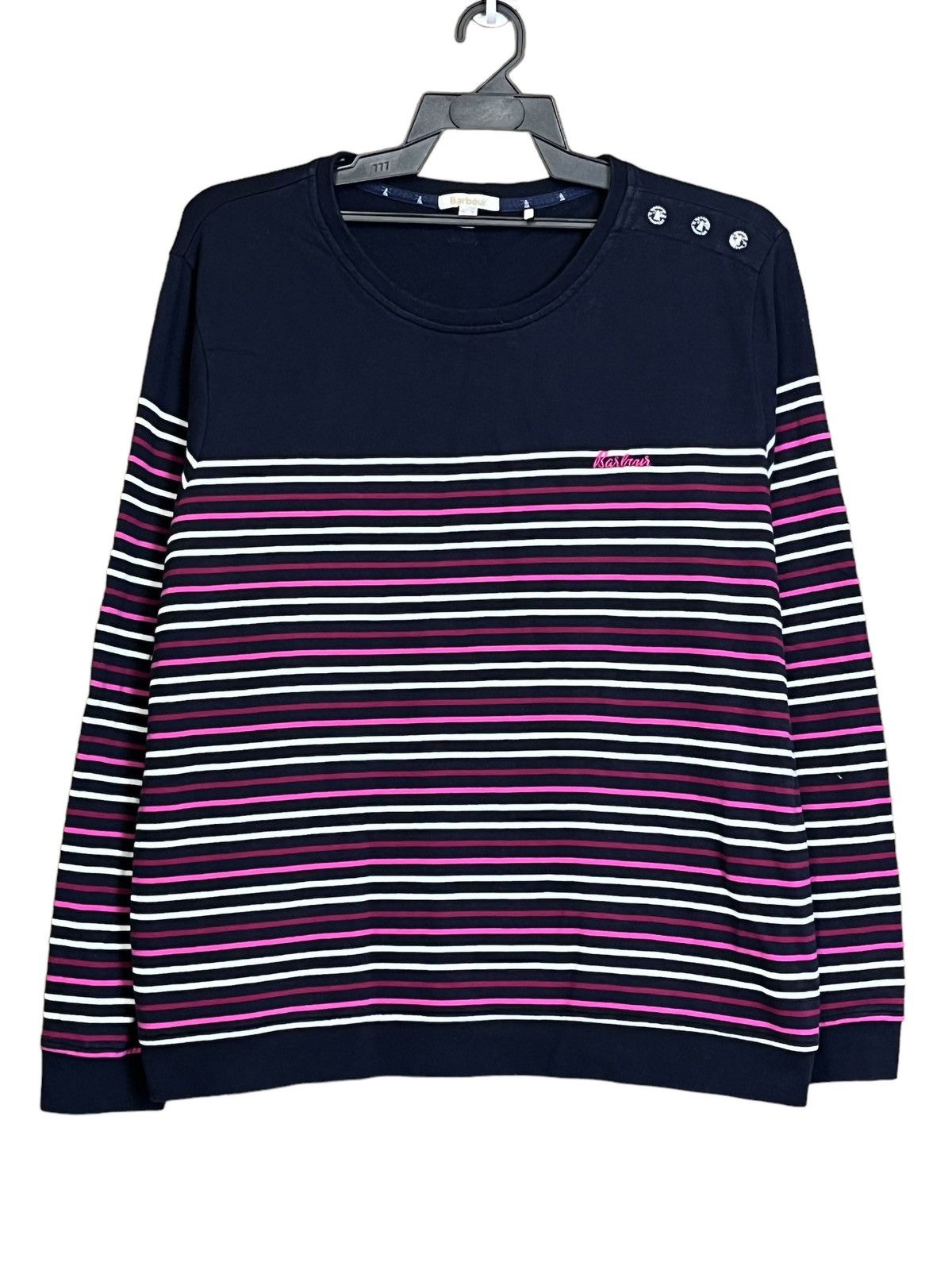 Barbour NICE🔥BARBOUR BAGGY STYLE STRIPED PULLOVER SWEATSHIRT Size US L / EU 52-54 / 3 - 1 Thumbnail