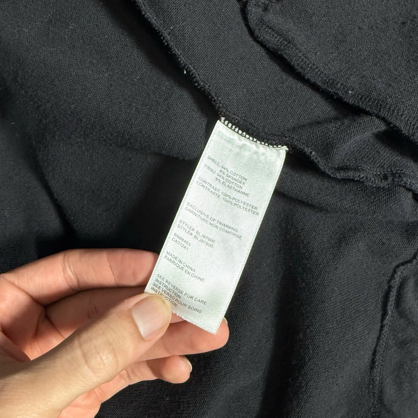 Blanc Noir Blanc Noir Yolo Anorak Coat Jacket Womens S Oversized Long Fit Stretch Black Jacket Womens S Black Cotton Zip Long Sleeve Hipster Casual Vintage: No Size S / US 4 / IT 40 - 4 Thumbnail
