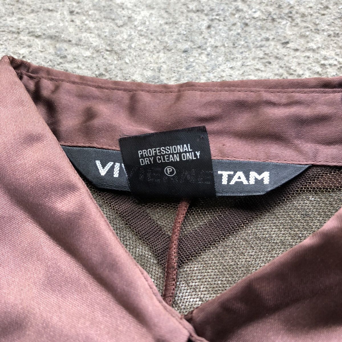 Designer × Vivienne Tam Vivienne Tam Dark Brown See Through Mesh Longsleeves Size S / US 4 / IT 40 - 10 Thumbnail