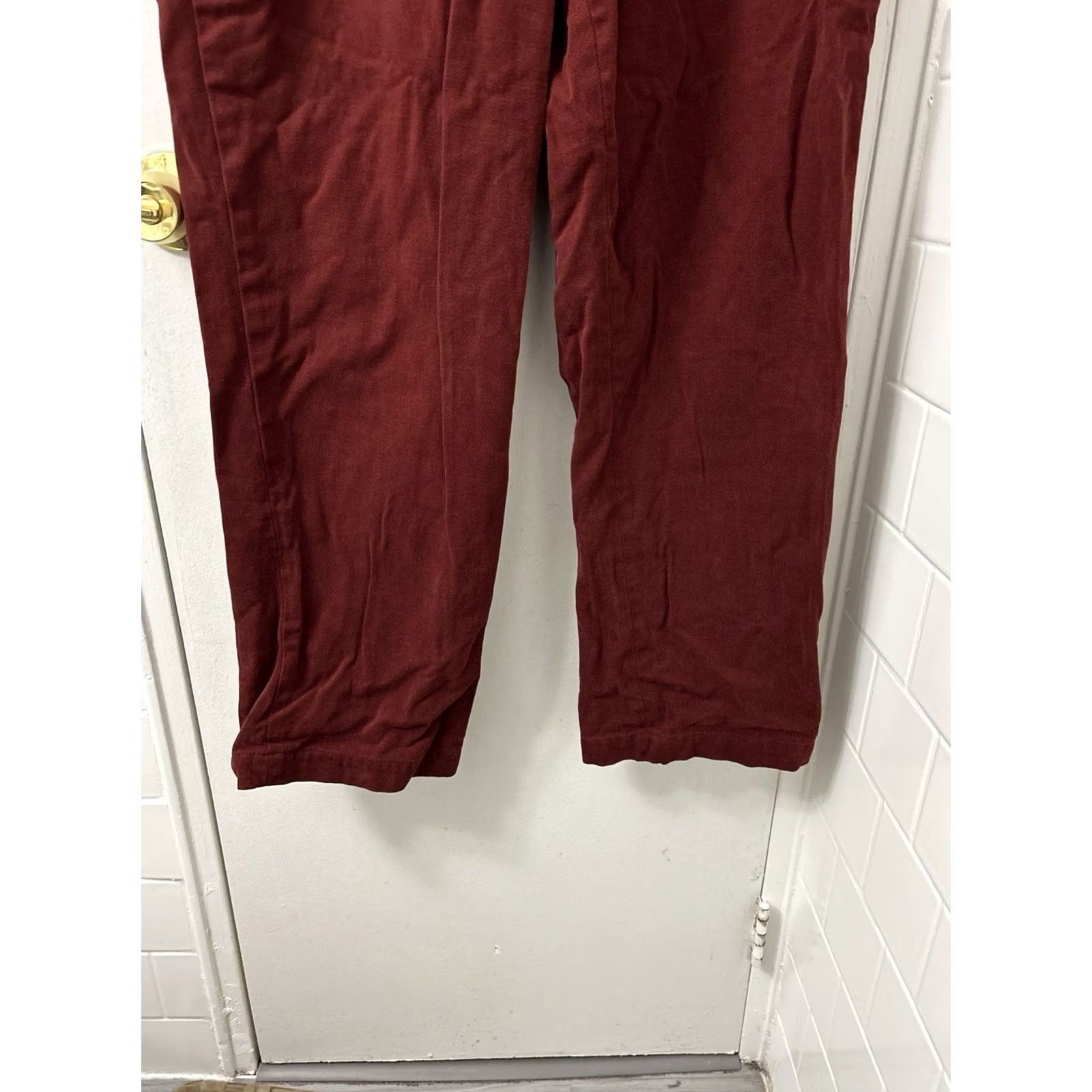 Brooks Brothers Brooks Brothers Hudson Pants Mens 38x32 Red Straight Leg Trousers Dress Pants Casual Business Cotton Blend Zipper Button 5-Pocket Size US 38 / EU 54 - 3 Thumbnail