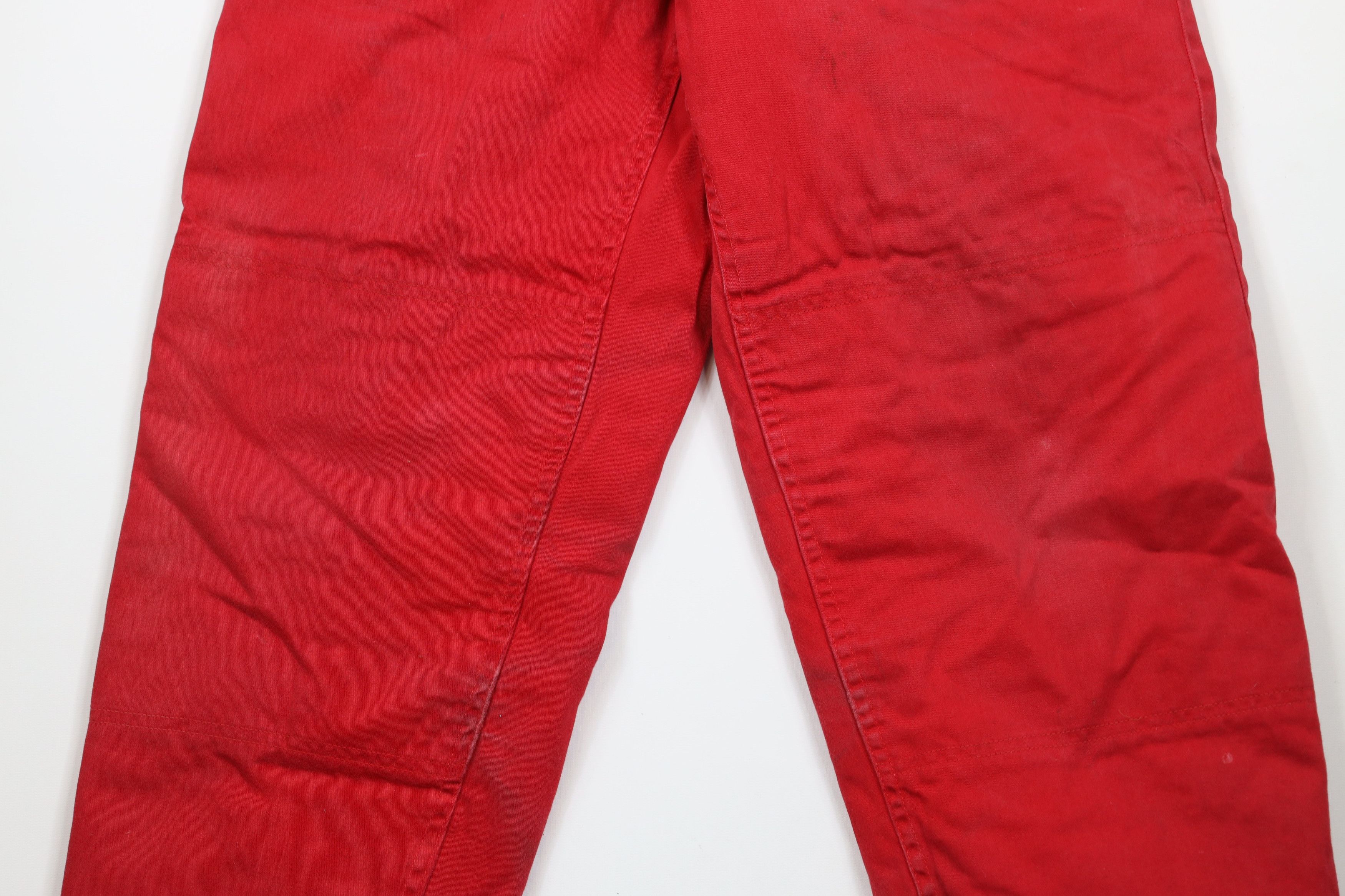 Vintage Vintage 50s 60s Heavyweight Quilted Joggers Pants Red USA Size US 28 / EU 44 - 3 Thumbnail