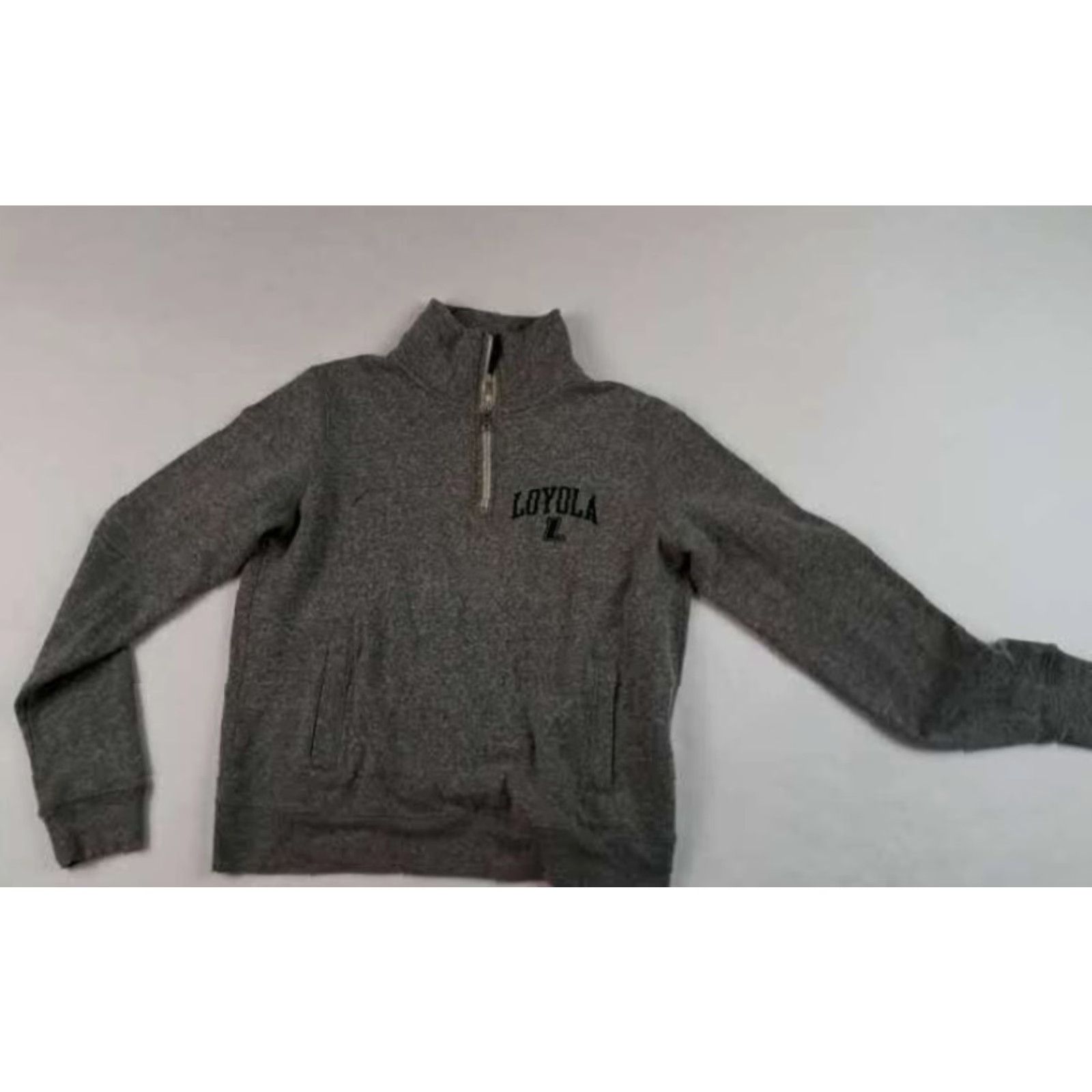 Vintage VINTAGE Loyola Chicago University 1/4 Zip Sweatshirt Grey Small Men Shirt Size US S / EU 44-46 / 1 - 2 Thumbnail