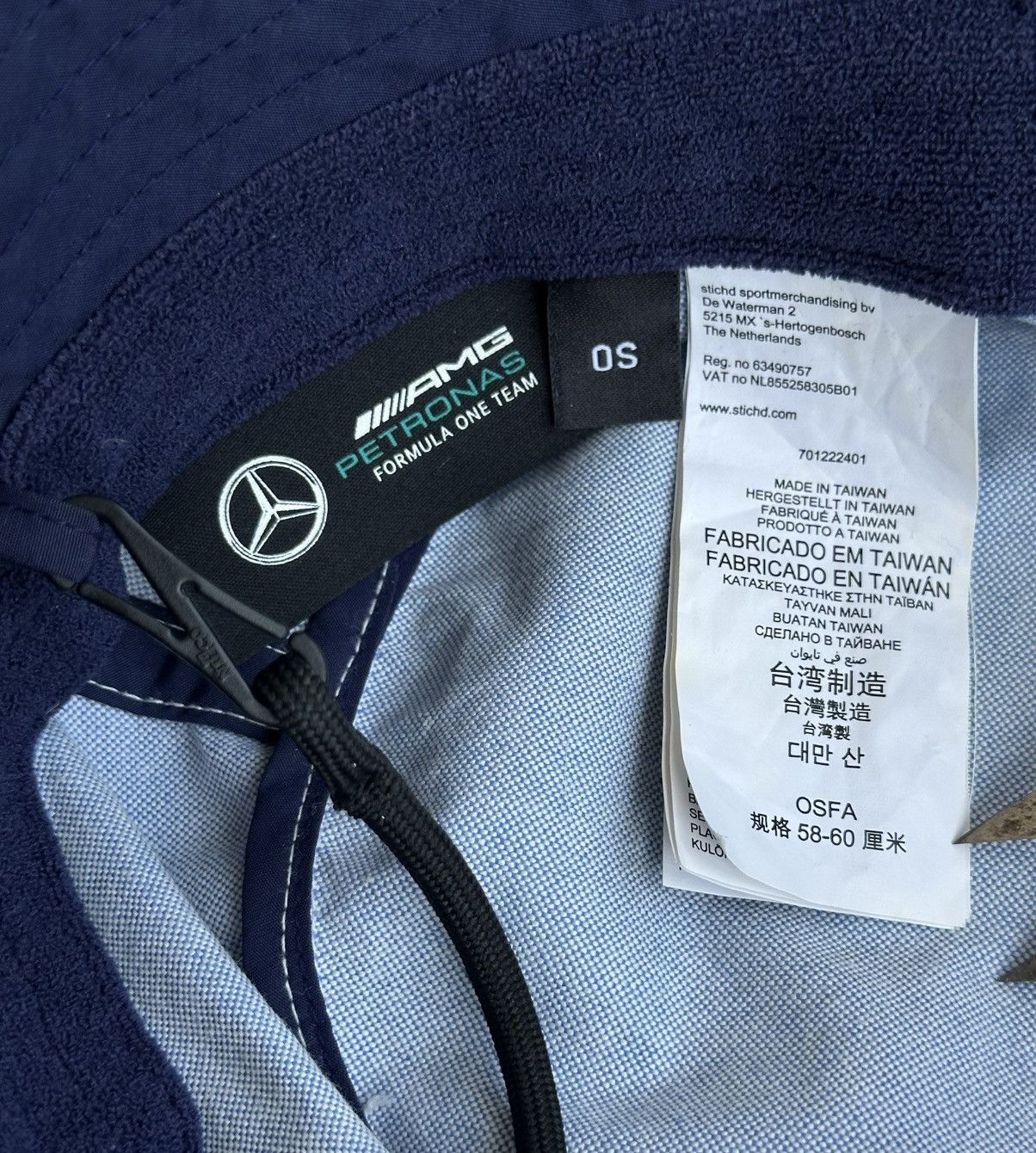 Mercedes-Benz Mercedes AMG F1 George Russell Bucket Hat Petronas Formula Size ONE SIZE - 6 Thumbnail