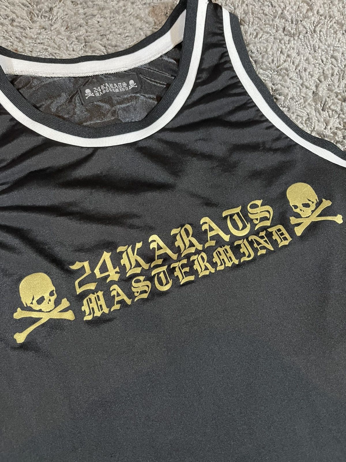Mastermind Japan Mastermind Japan x 24 Karats Basketball Jersey Black Gold Size US M / EU 48-50 / 2 - 5 Thumbnail