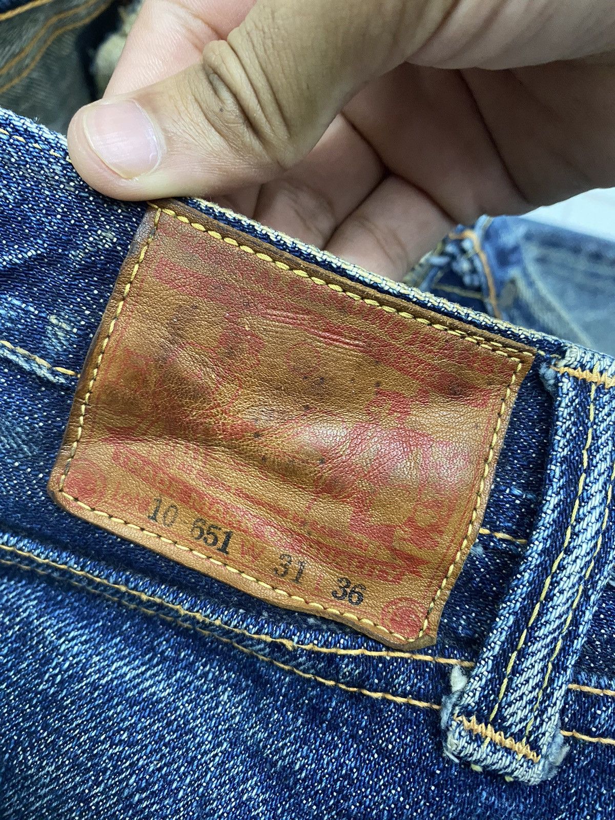 Samurai Jeans VINTAGE SAMURAI JEANS SELVEDGE DISTRESSED DENIM Size US 28 / EU 44 - 11 Thumbnail