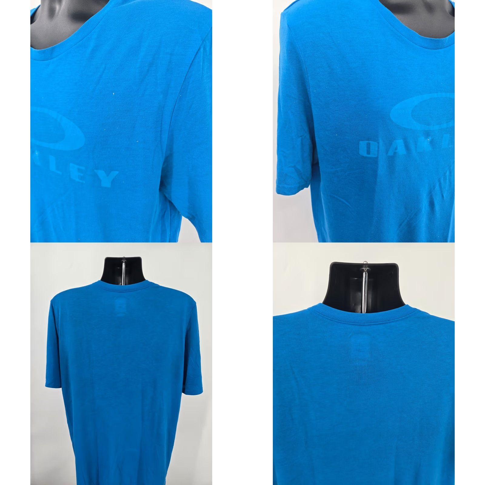 Oakley Oakley T-shirt Adult XL Blue Crew Neck 100% Cotton Golf Golfer Outdoor Men Logo Short Sleeve Vintage: No Size US XL / EU 56 / 4 - 9 Thumbnail