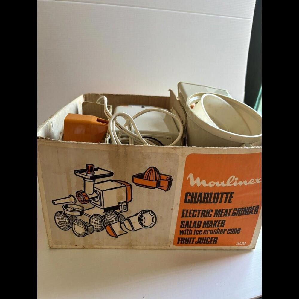 Designer Vintage Moulinex Charlotte Electric Meat Grinder Complete Size ONE SIZE - 5 Thumbnail
