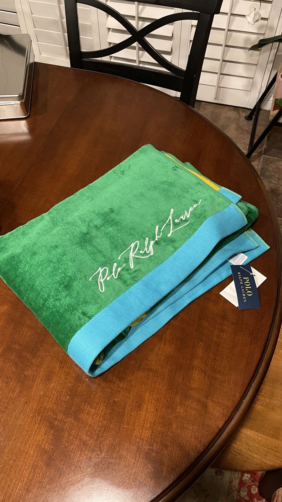 Polo Ralph Lauren POLO RALPH LAUREN Mens Large Signature Big Pony Beach Towel Size ONE SIZE - 2 Thumbnail
