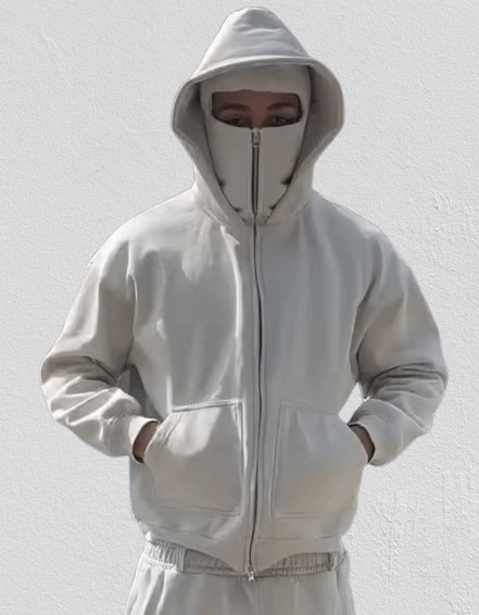 Other Ninja Style Double Hat Mask Warm Hoodie Windproof Jacket Size US M / EU 48-50 / 2 - 1 Thumbnail