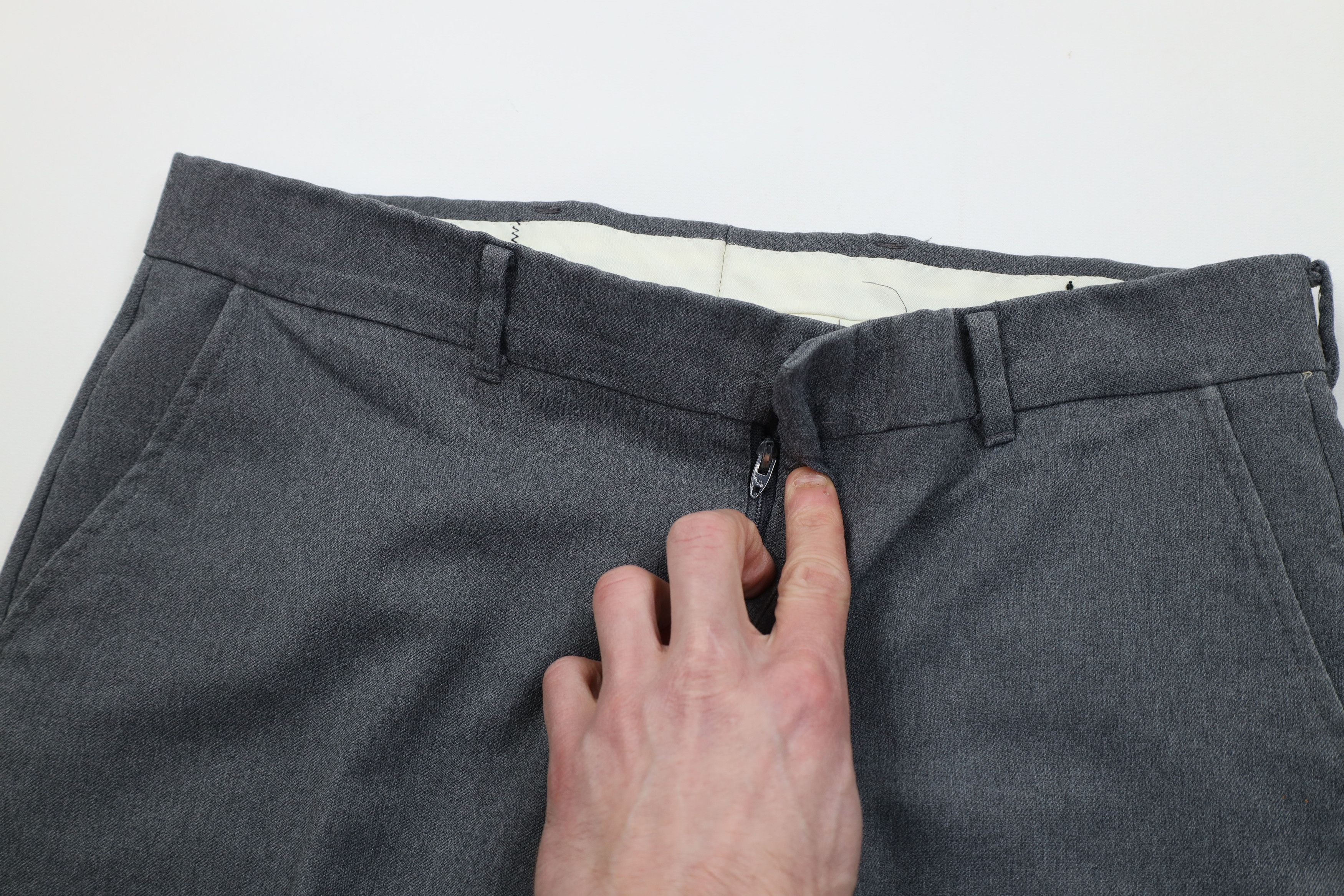 Vintage Vintage 70s Streetwear Flared Wide Leg Chino Pants Gray USA Size US 32 / EU 48 - 8 Thumbnail