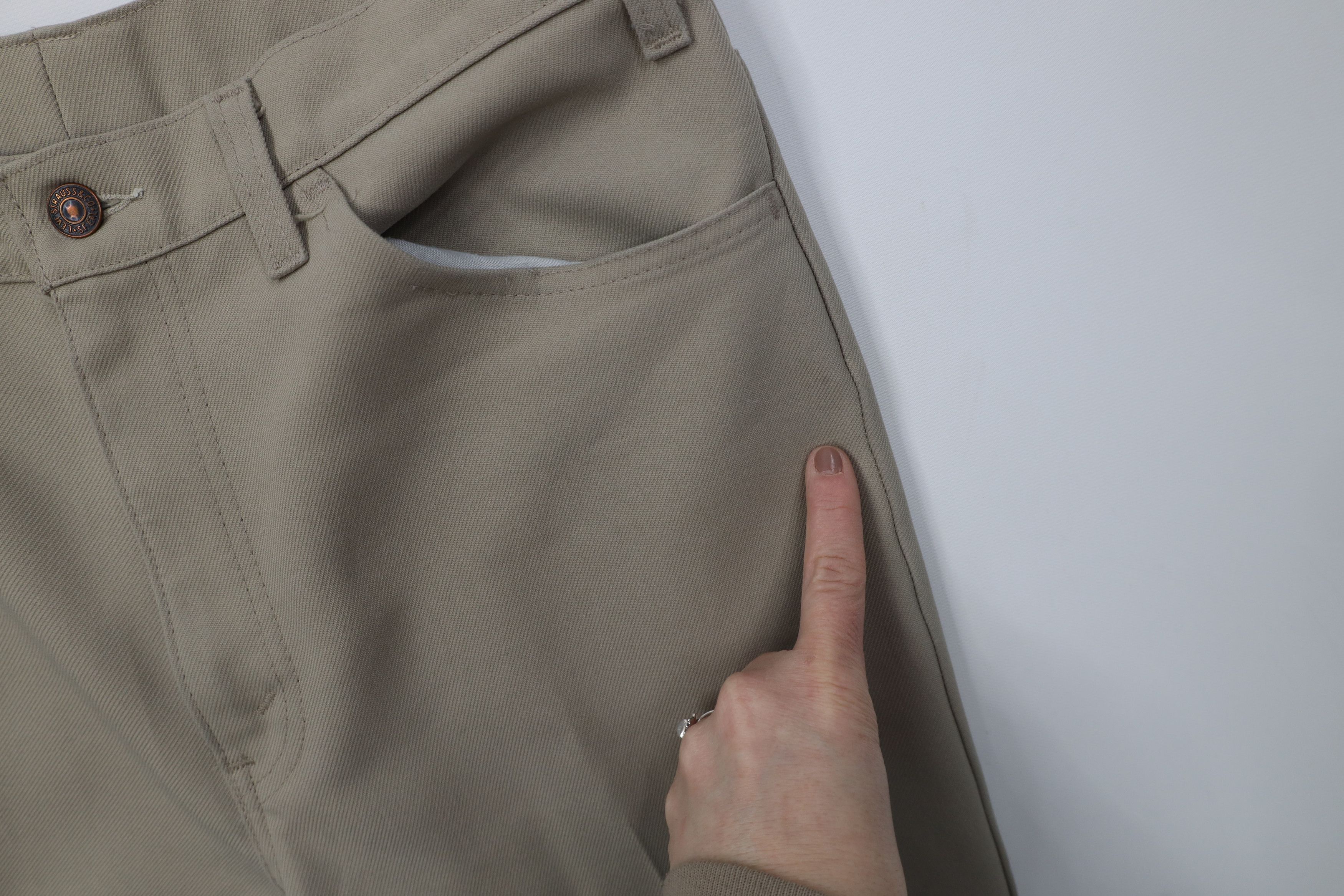 Levi's Vintage 70s Levis 517 Knit Flared Wide Leg Chino Pants USA Size US 34 / EU 50 - 6 Thumbnail
