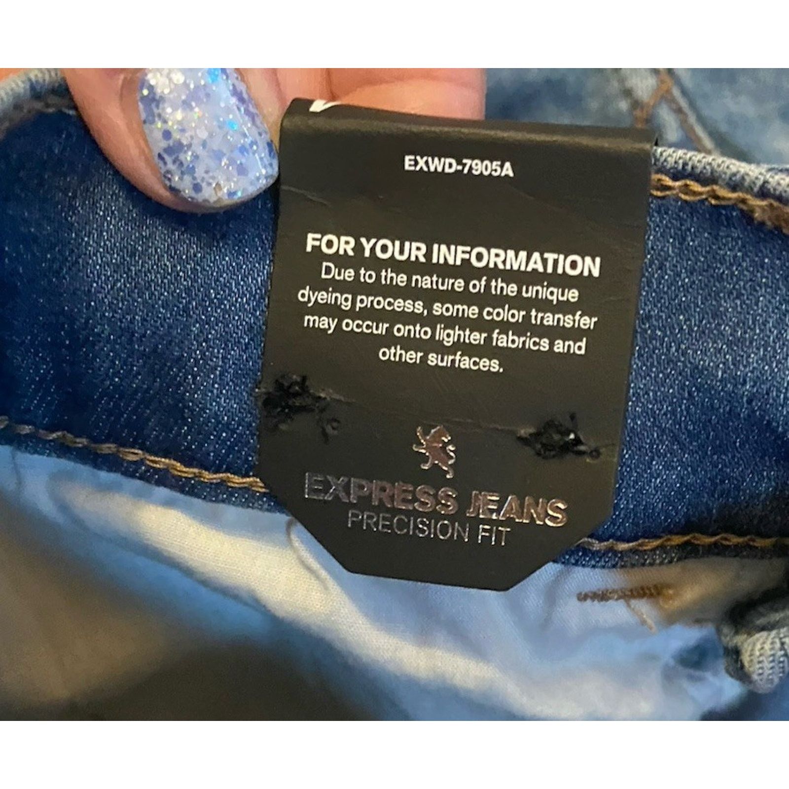 Express NWT Express Denim Stretch Leggings Pants Women’s 4 Mid Rise Size 27" / US 4 / IT 40 - 2 Thumbnail