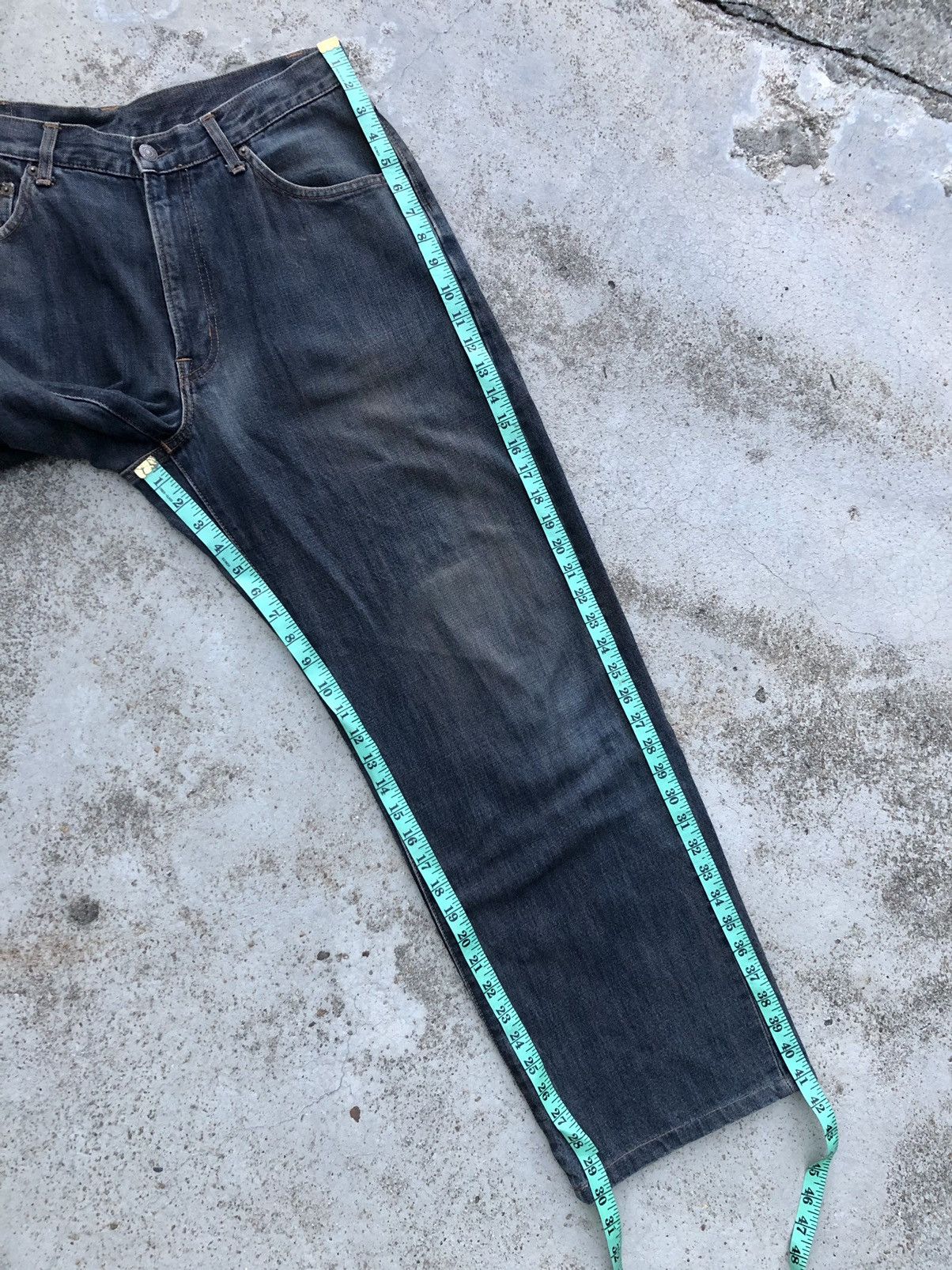 If Six Was Nine WIDE LEG⚡️RUSTY BLUE GOLD RUSH VINTAGE DENIM Size US 33 - 8 Thumbnail