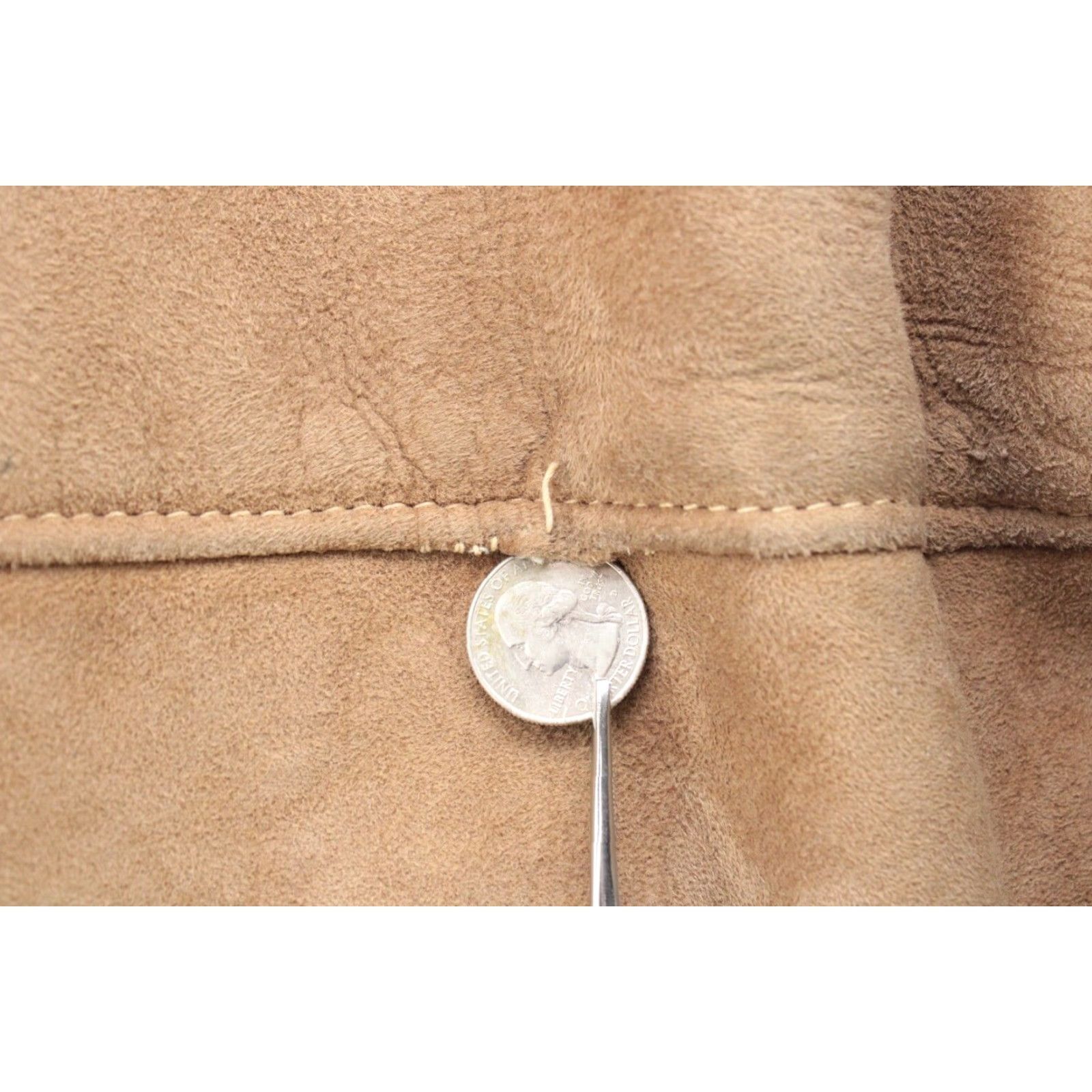 Vintage VINTAGE Jack Henry Suede Coat Mens L 42 Tan Brown Cabincore Yellowstone Sherpa Lined Overcoat Stylish City Cowboy Theme Mens Size US L / EU 52-54 / 3 - 2 Thumbnail
