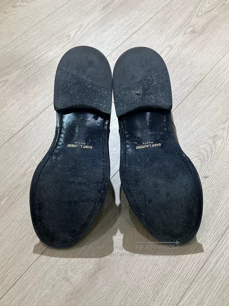 Saint Laurent Paris Carved Floral Chelsea Boots