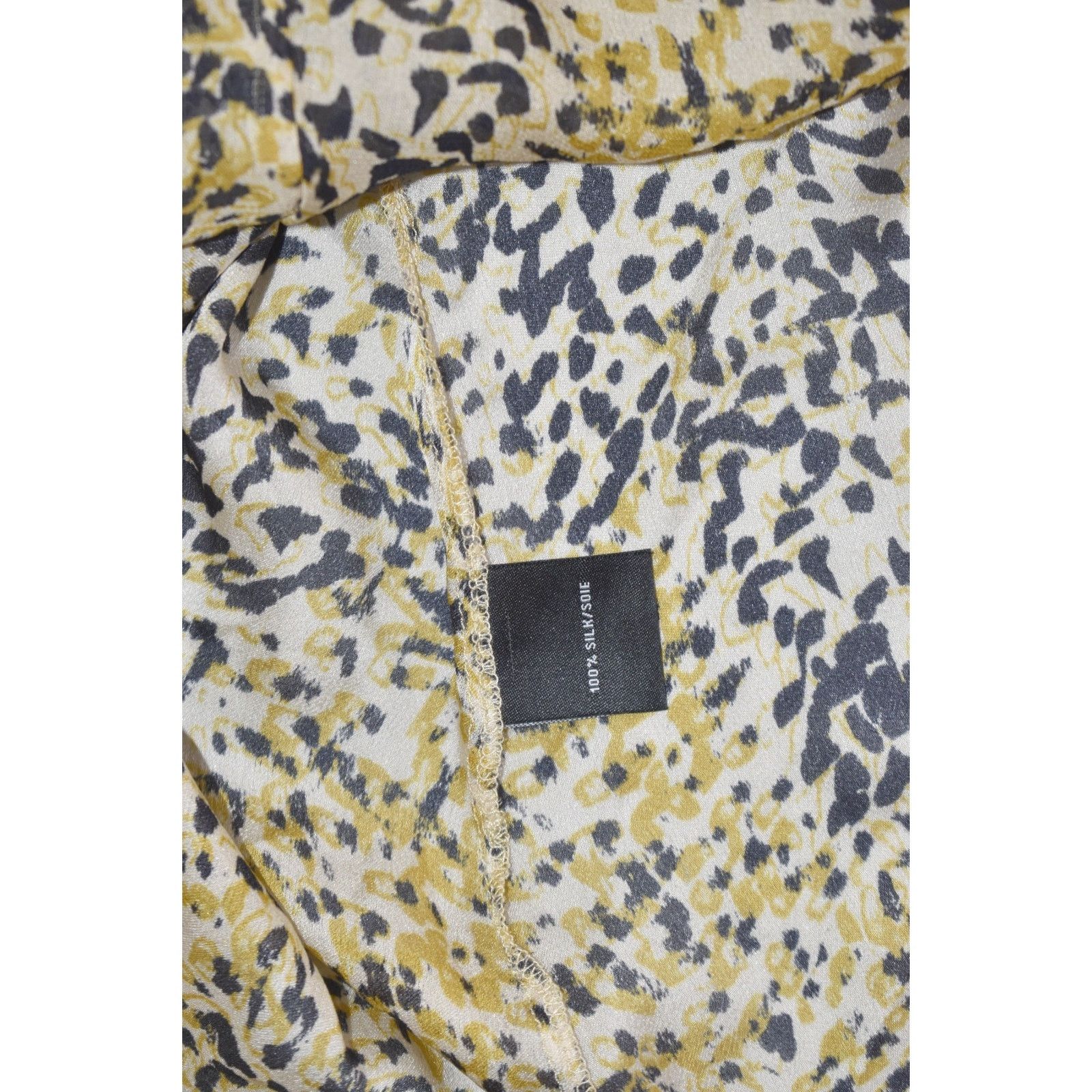 Lafayette 148 NEW LAFAYETTE 148 Leopard Print 100% Silk Ruffle Blouse Sz 0 Size XS / US 0-2 / IT 36-38 - 8 Thumbnail