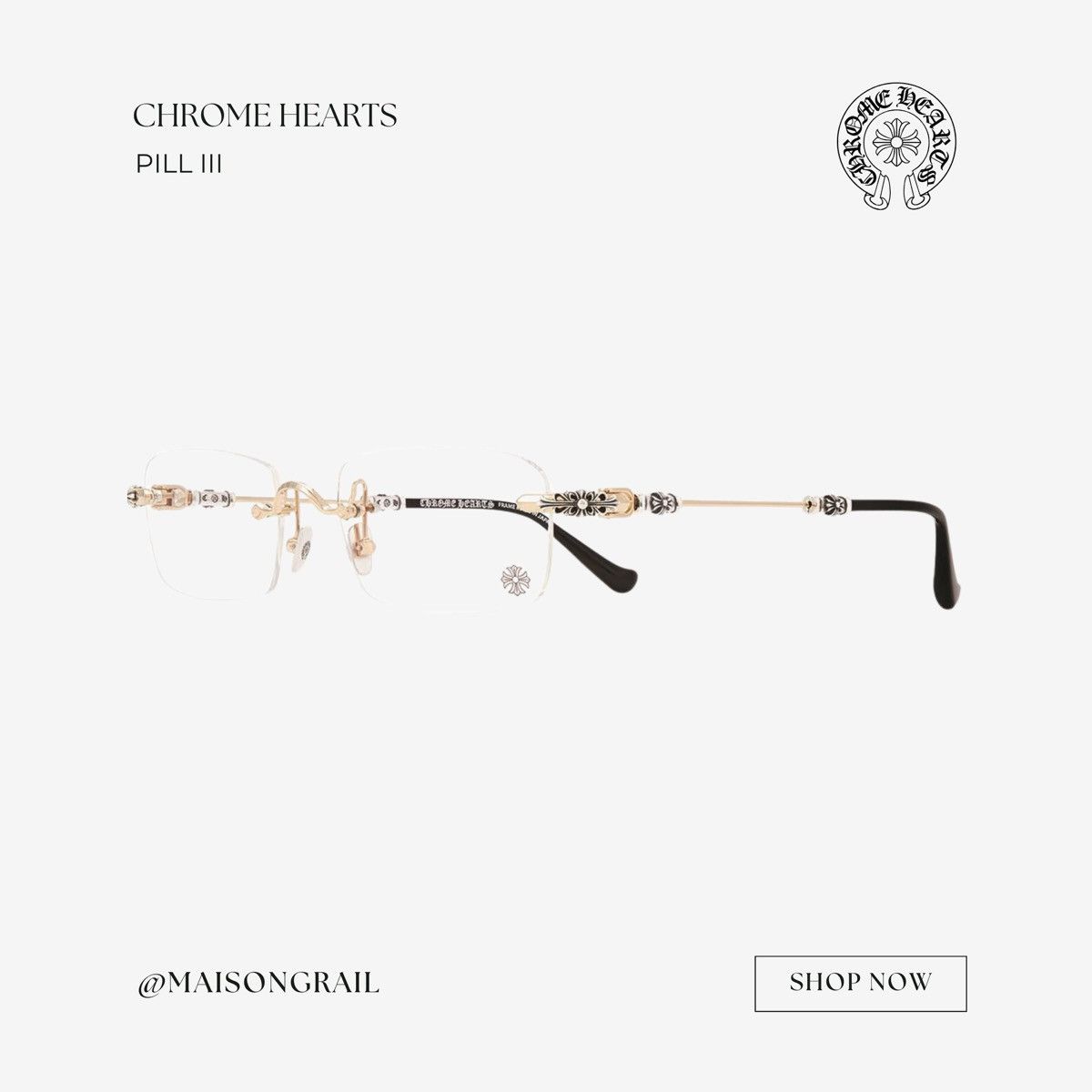 Chrome Hearts CHROME HEARTS PILLS III EYEGLASSES Size ONE SIZE - 1 Thumbnail
