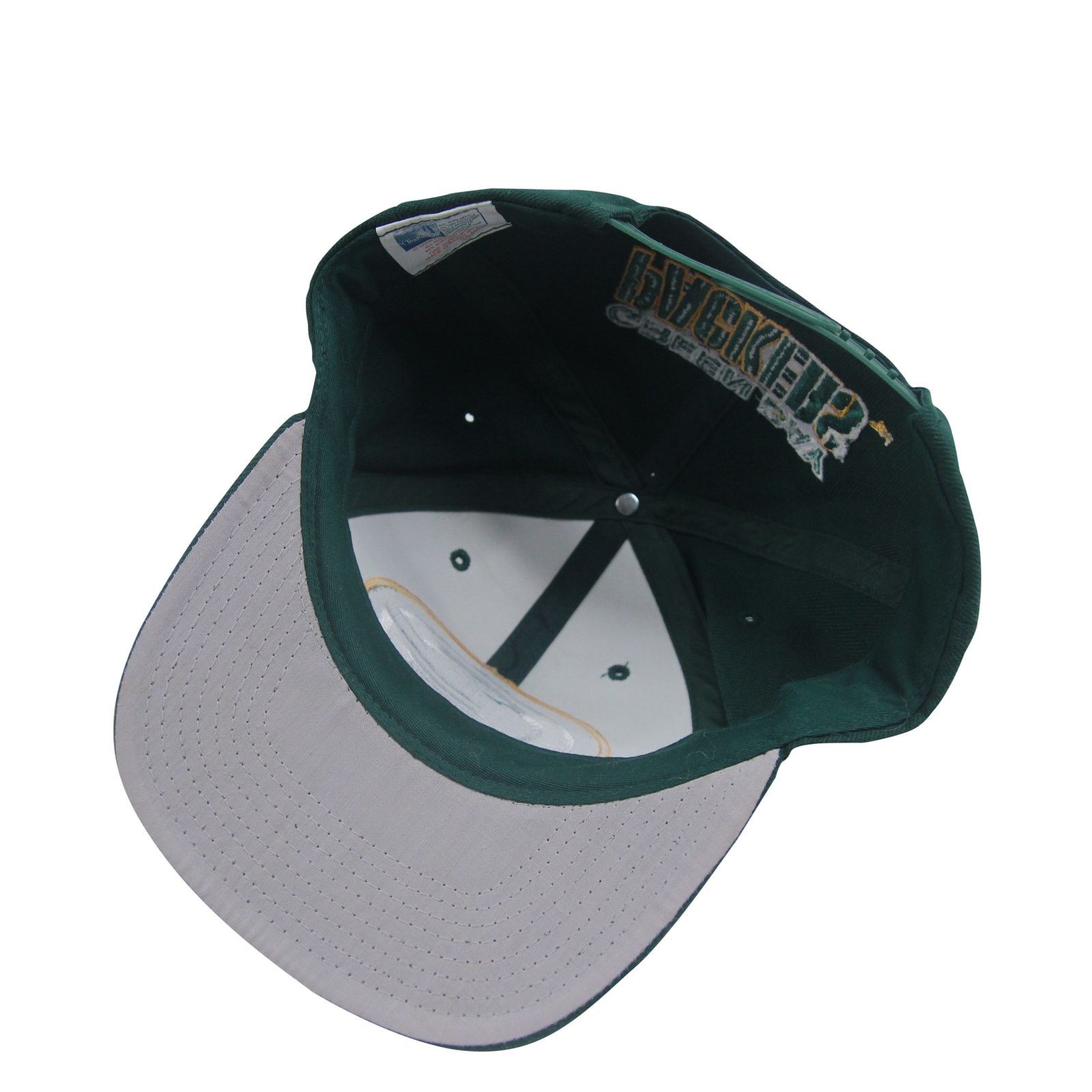 NFL × Vintage Vintage Green Bay Packers Spellout Snapback Hat Size ONE SIZE - 4 Thumbnail