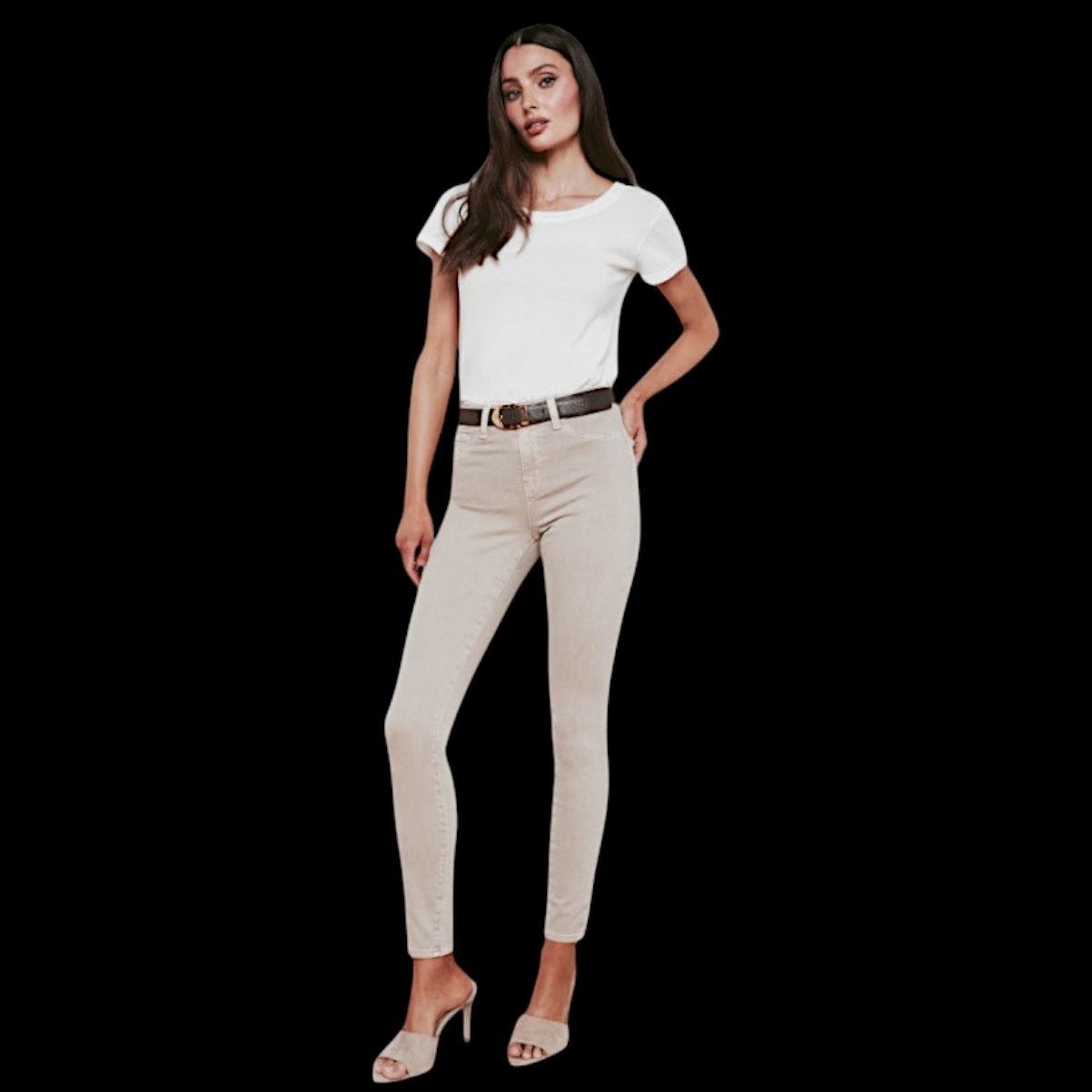 L'AGENCE L'Agence Beige Jeans | Size 26 Size 26" / US 2 / IT 38 - 8 Thumbnail