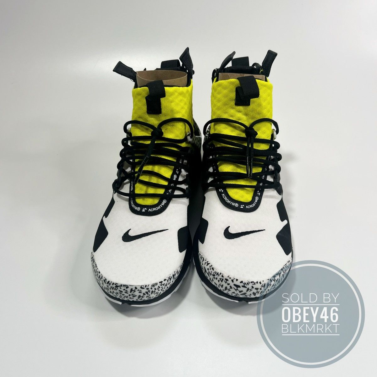 Acronym × Nike Nike Acronym x Air Presto Mid Dynamic Yellow 9 Size US 9 / EU 42 - 4 Thumbnail