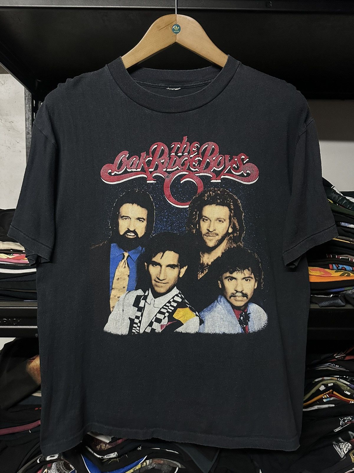Band Tees × Vintage Vintage 80s The Oak Ridge Boys Tour Faded Tee Size US M / EU 48-50 / 2 - 1 Thumbnail